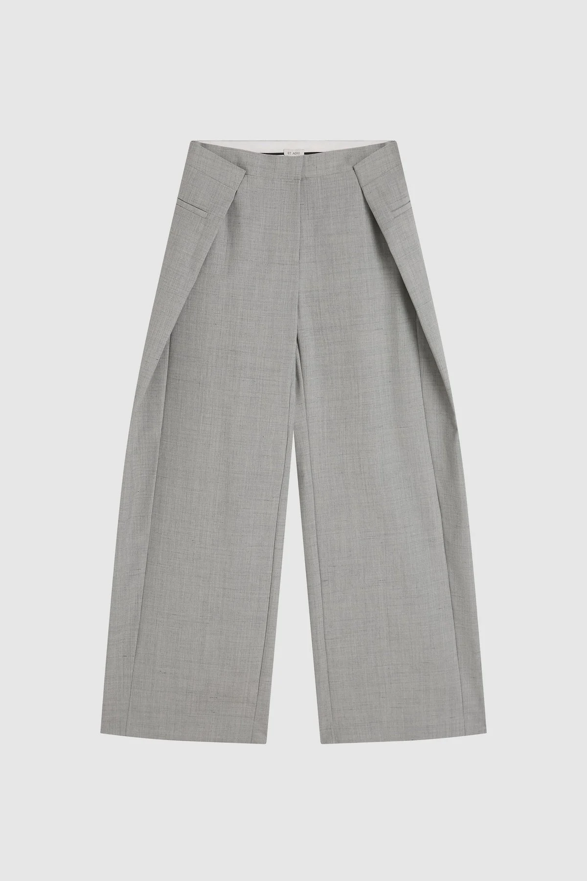 Tailored Fold Pants - Concrete - 1