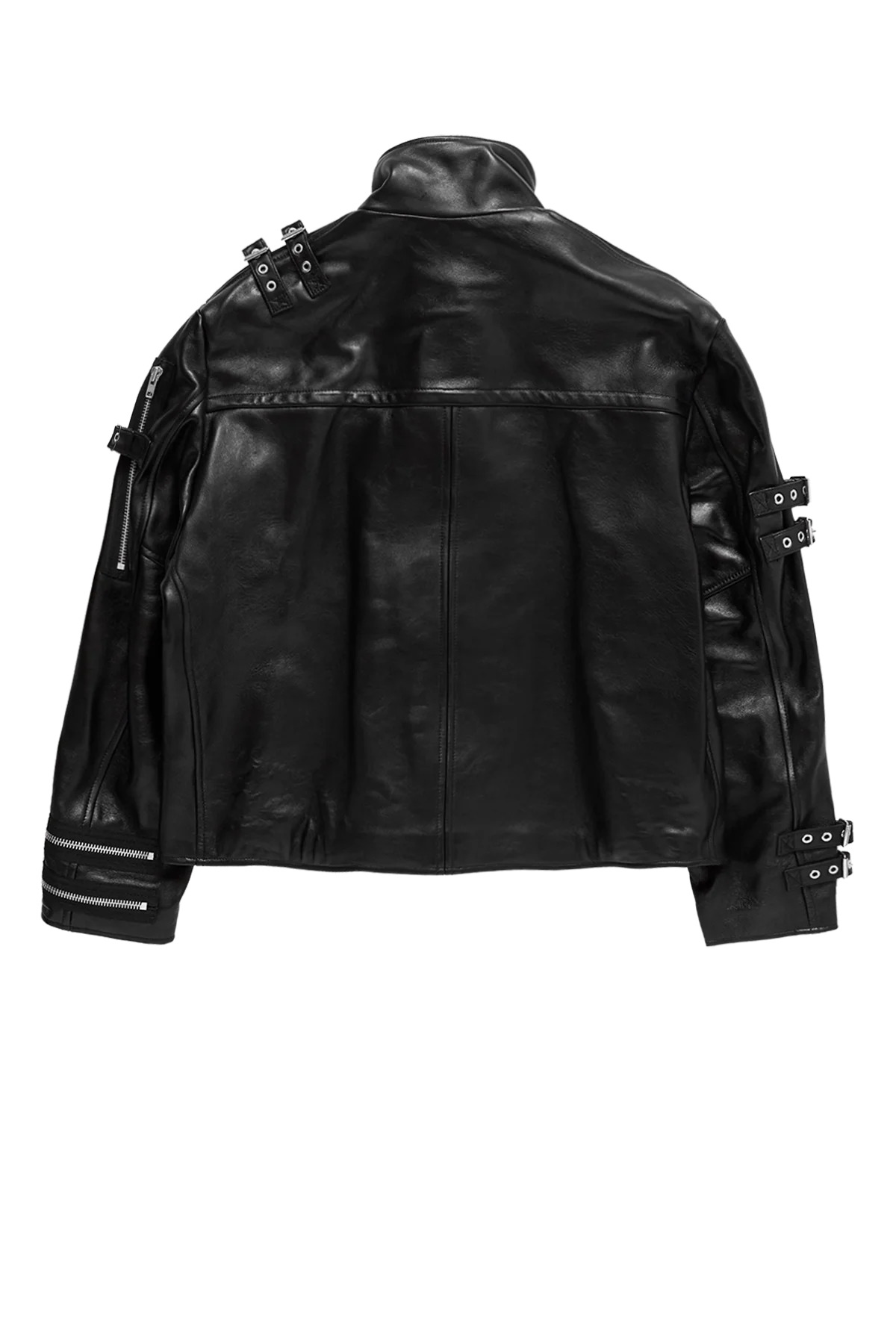 Doublet Buckle Overload Leather Jacket Black - 2