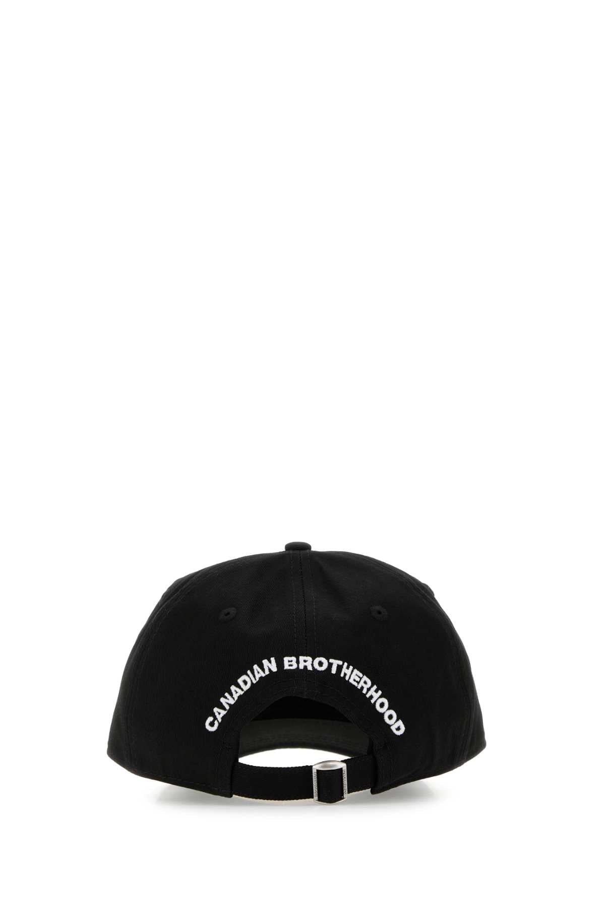 Dsquared Men Black Cotton Baseball Cap - 3