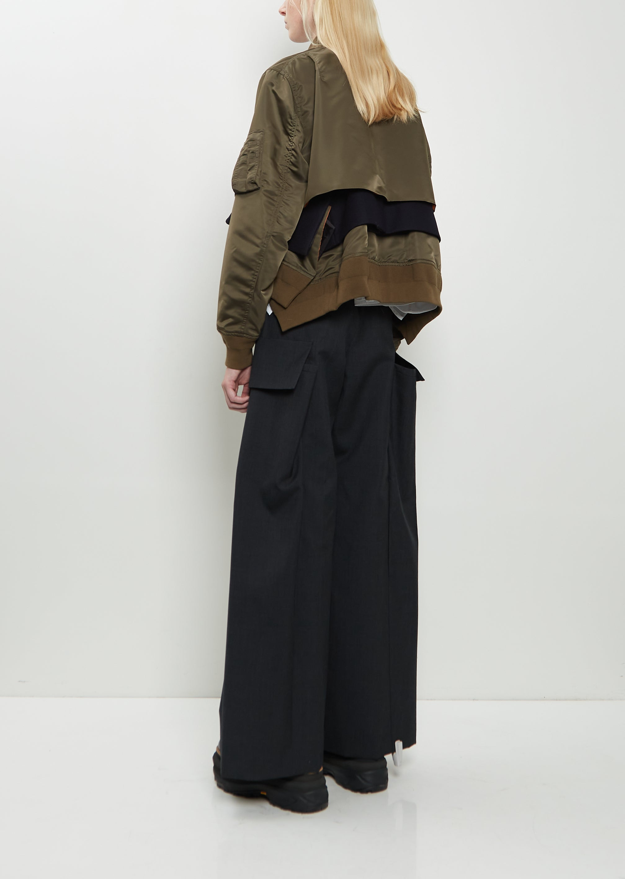 Technical Twill x Wool Melton Blouson - 3