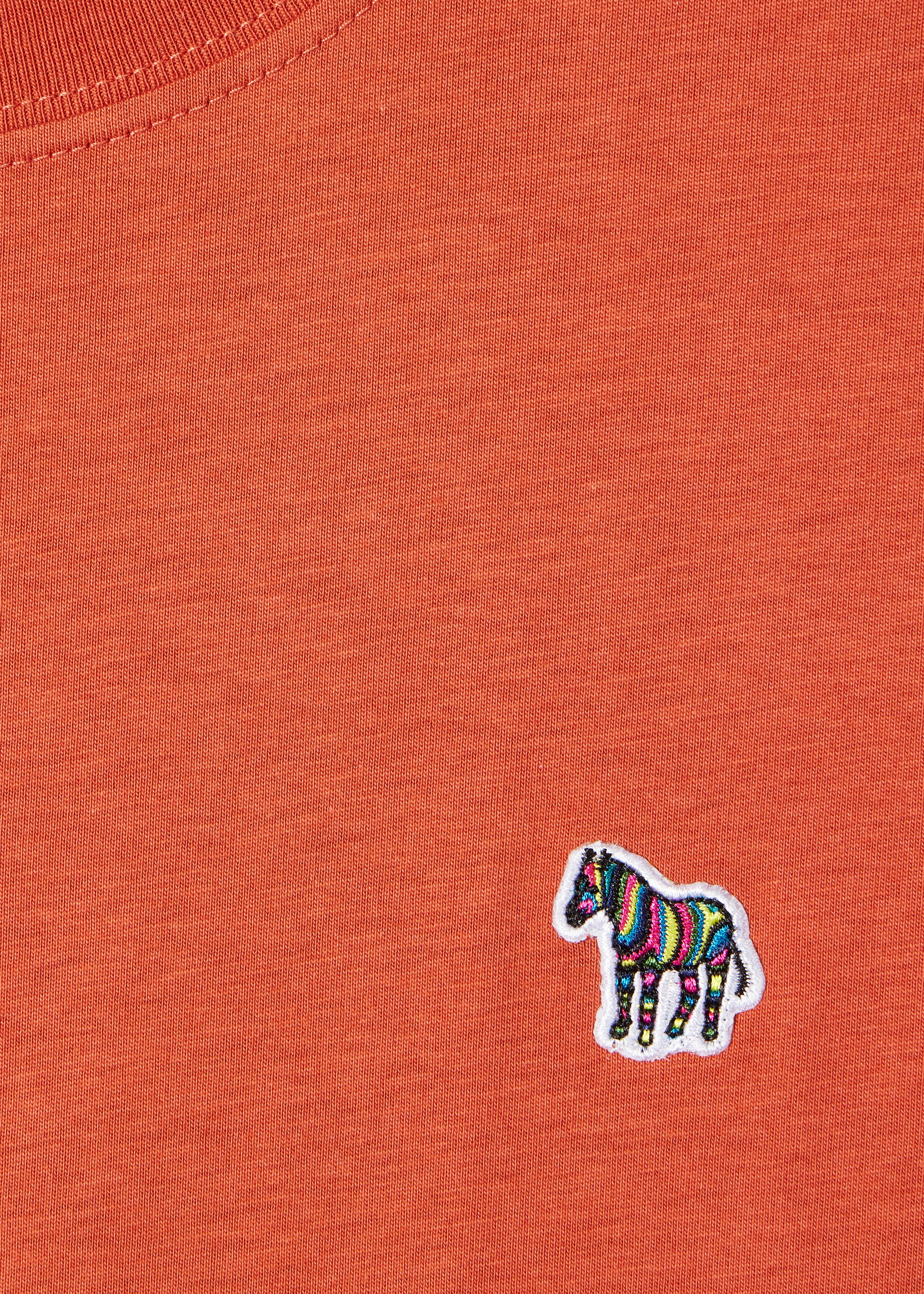 Rust Organic Cotton Zebra Logo T-Shirt - 2
