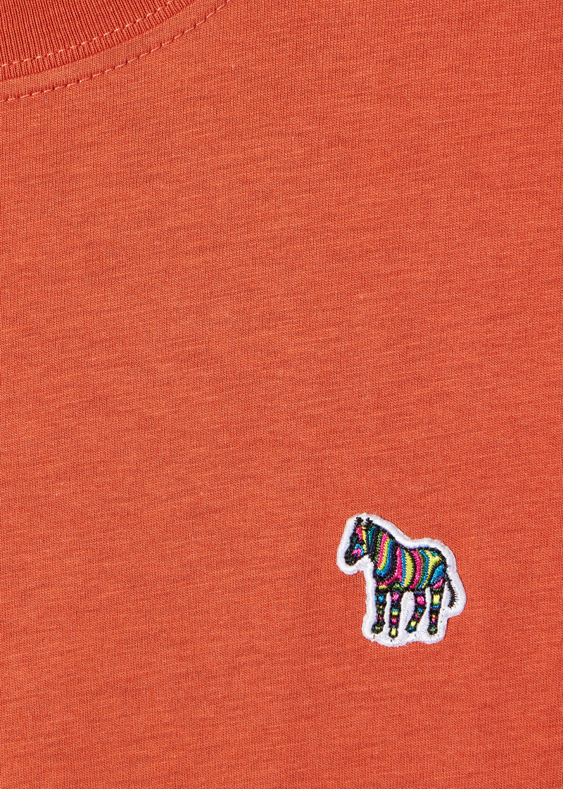 Paul Smith Rust Organic Cotton Zebra Logo T-Shirt outlook