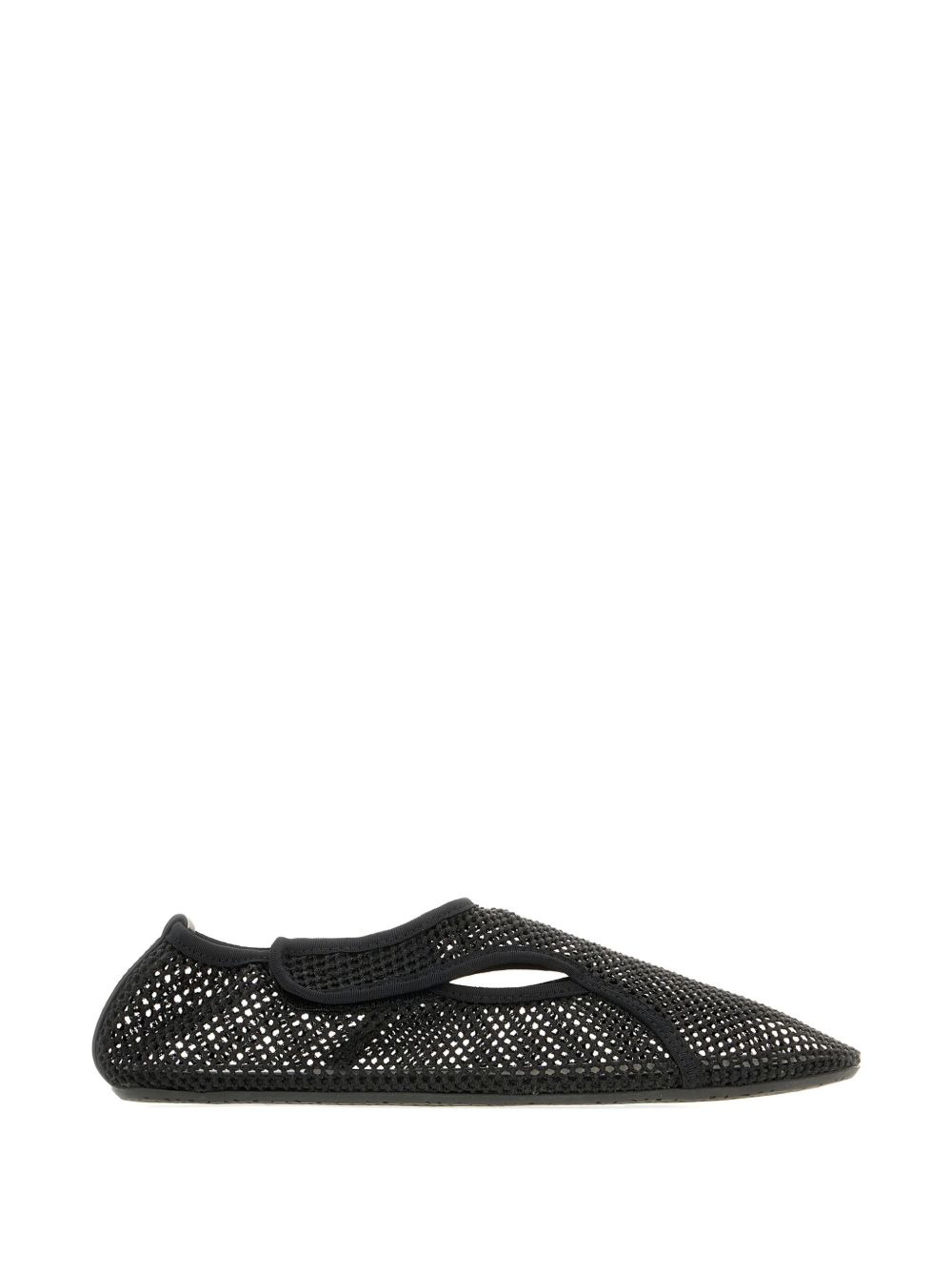 mesh-panel slippers - 3