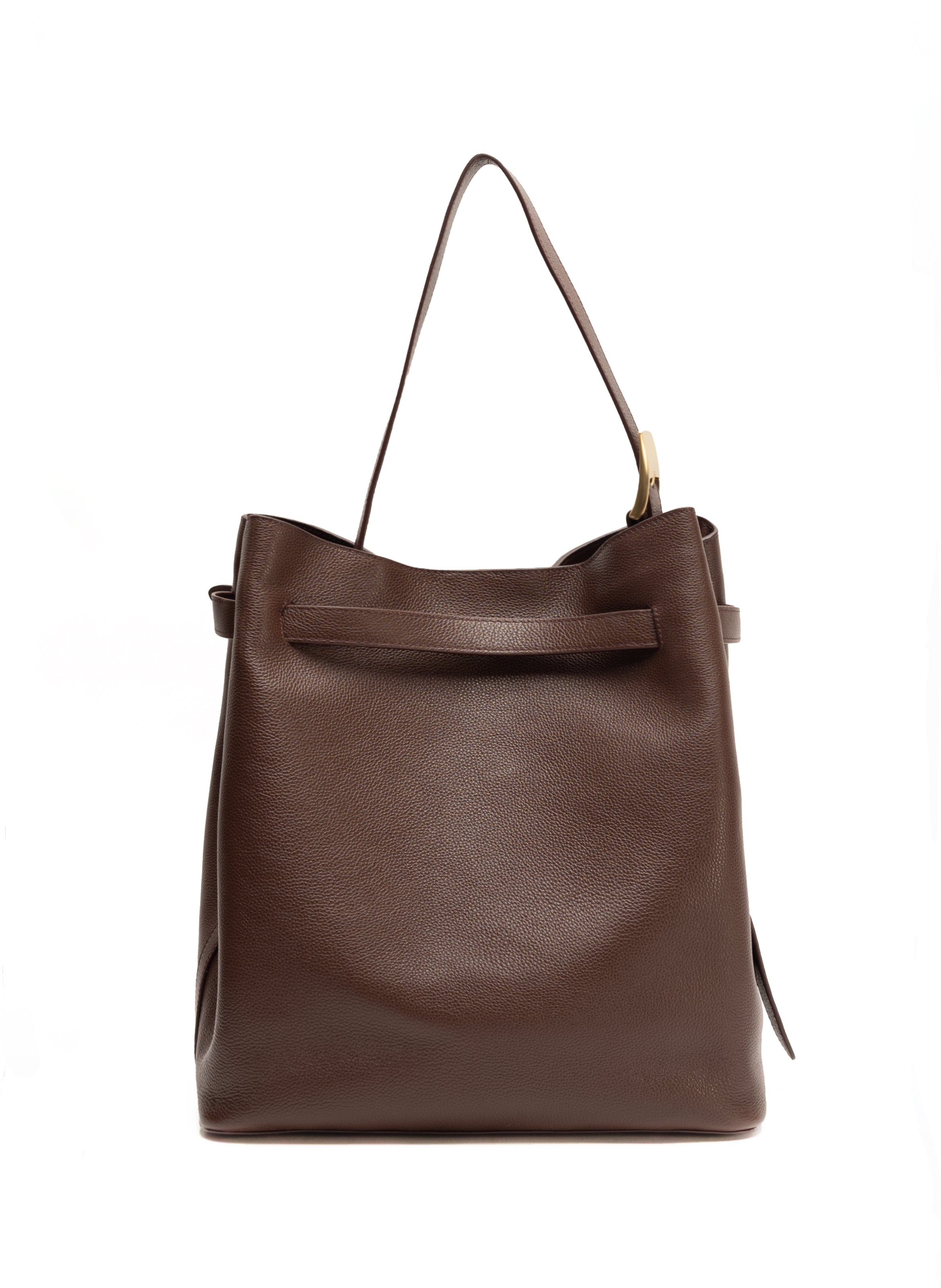 Belt Bag Pebbled Leather Dark Brown - 3
