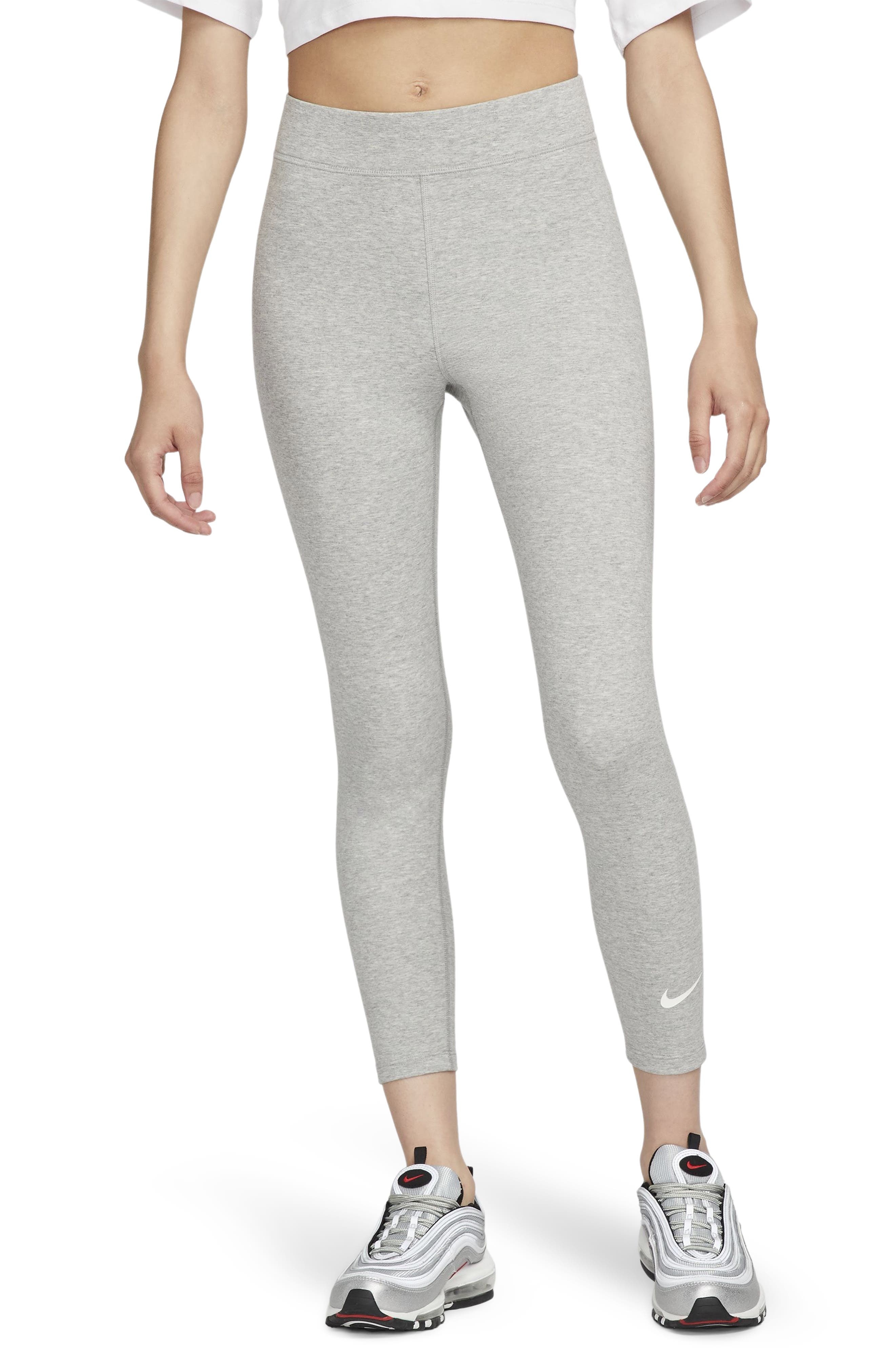 Nike Classic Lifestyle 7/8 Leggings in Dark Grey Heather/sail at Nordstrom - 1