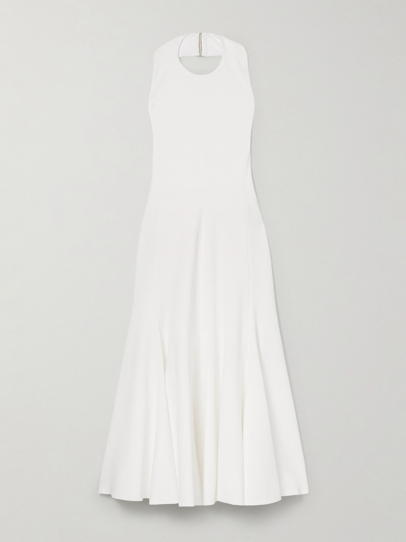Favola Open-back Crepe-jersey Halterneck Midi Dress 1