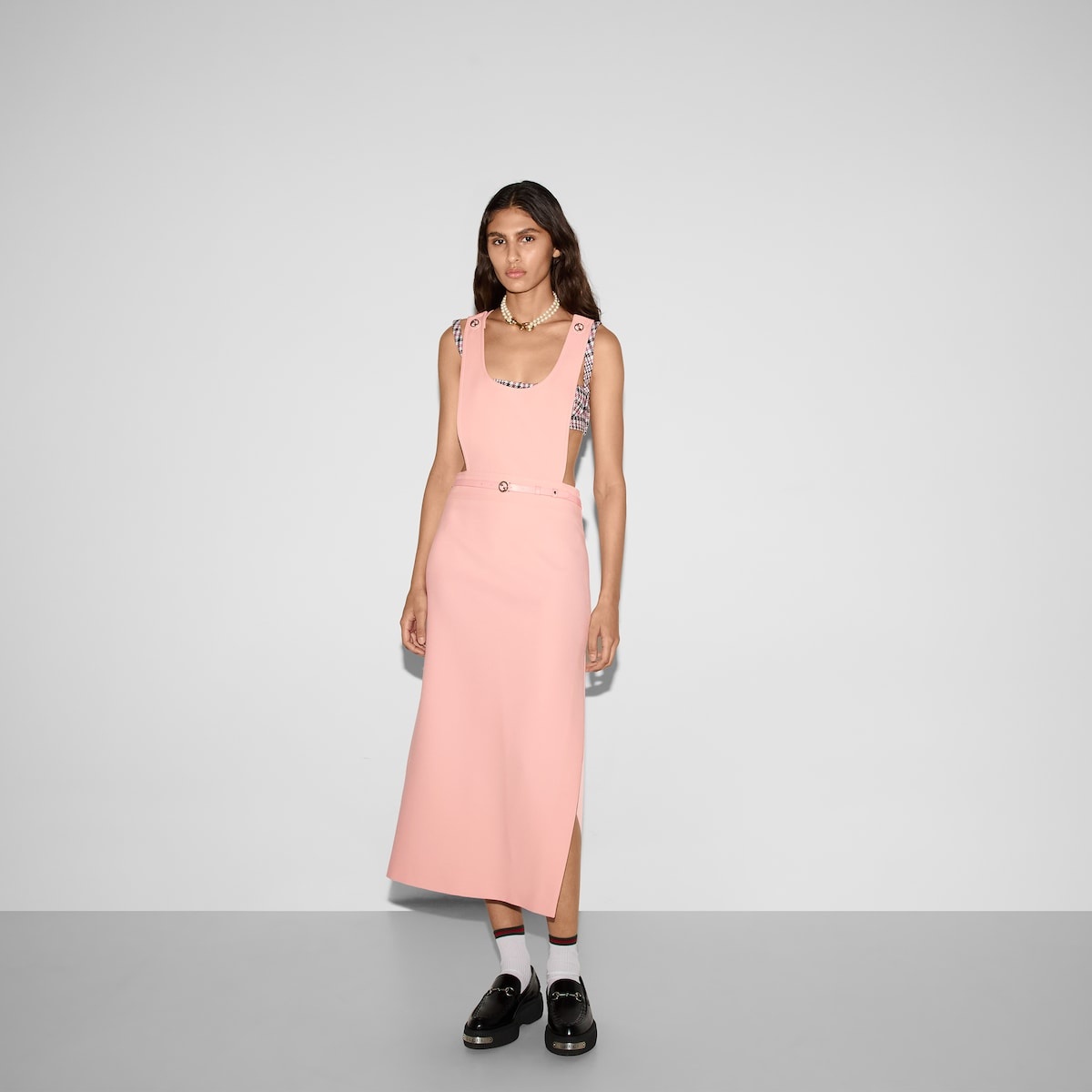 Wool silk crêpe dress - 3