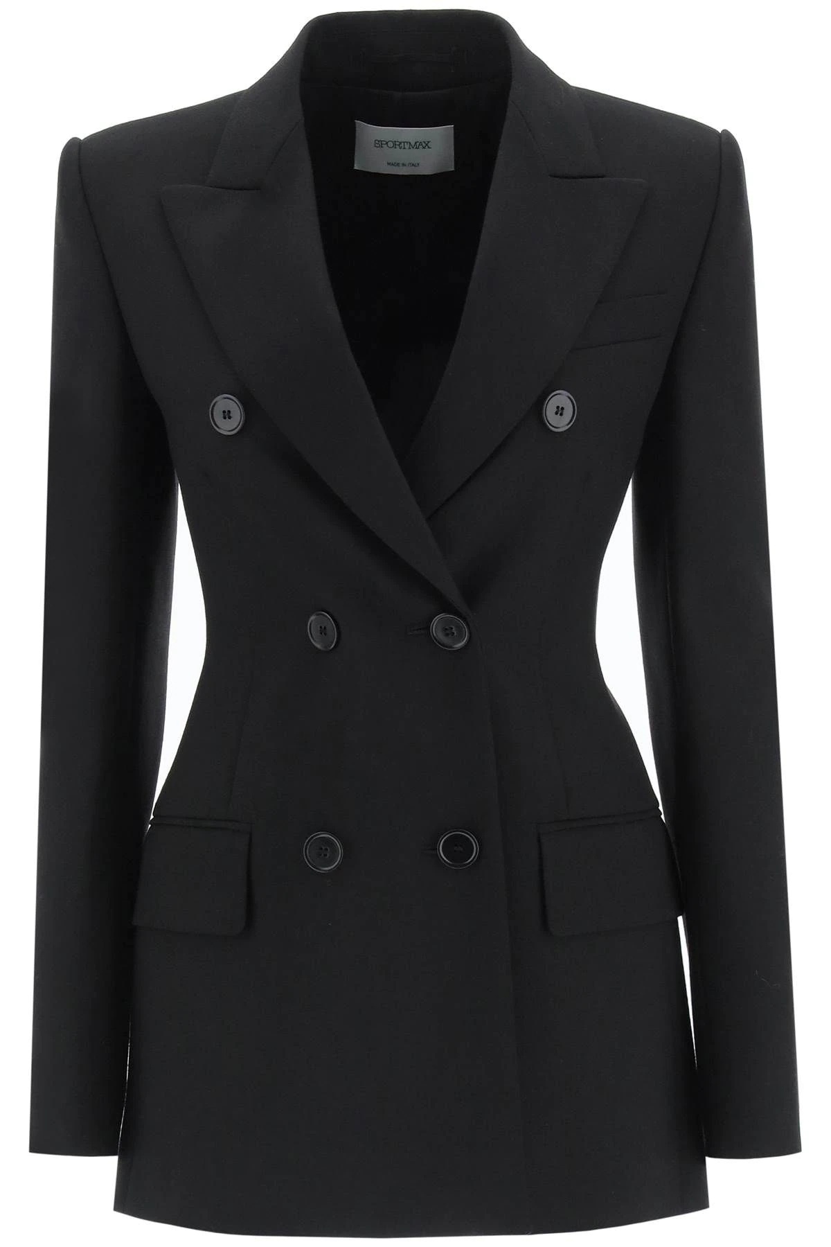 'FIANDRA' DOUBLE BREASTED WOOL JACKET - 1