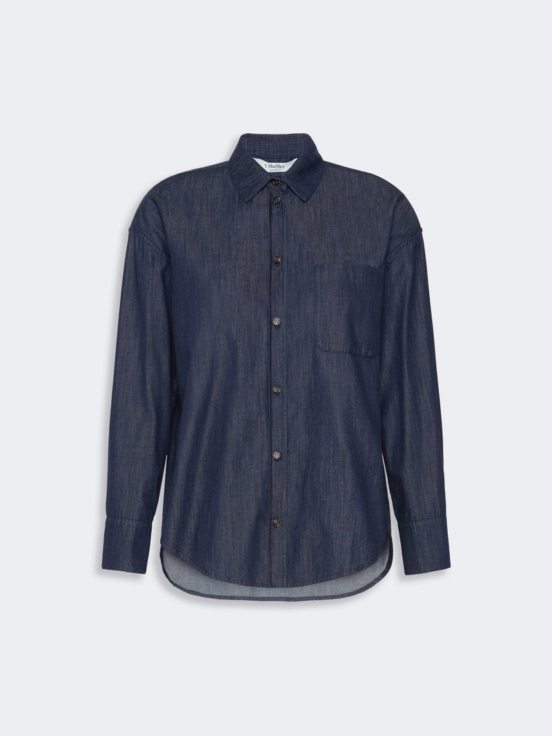 NORA Cotton denim shirt - MIDNIGHTBLUE 1