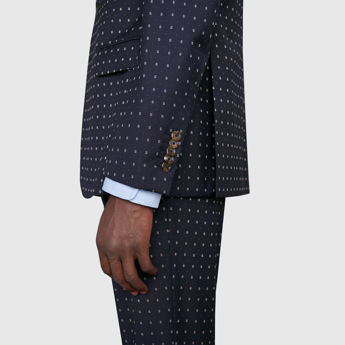 Straight fit G dot wool suit - 10