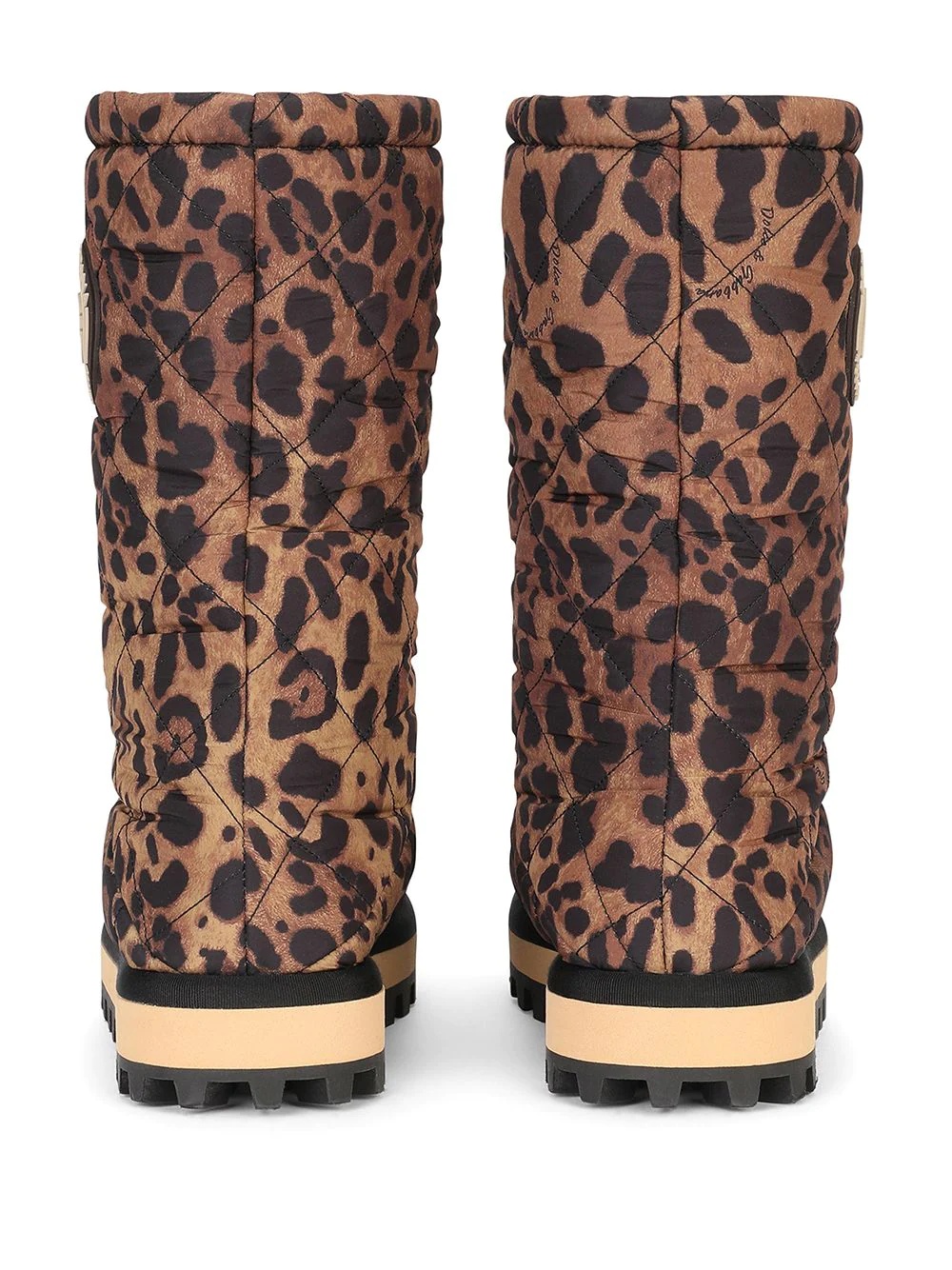 leopard-print boots - 3