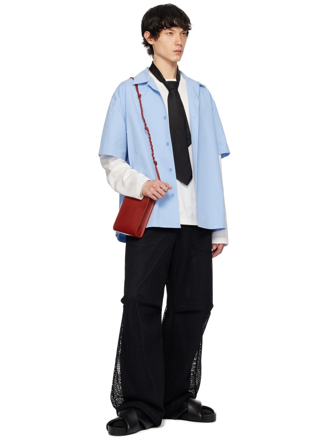 Black Layered Trousers - 4