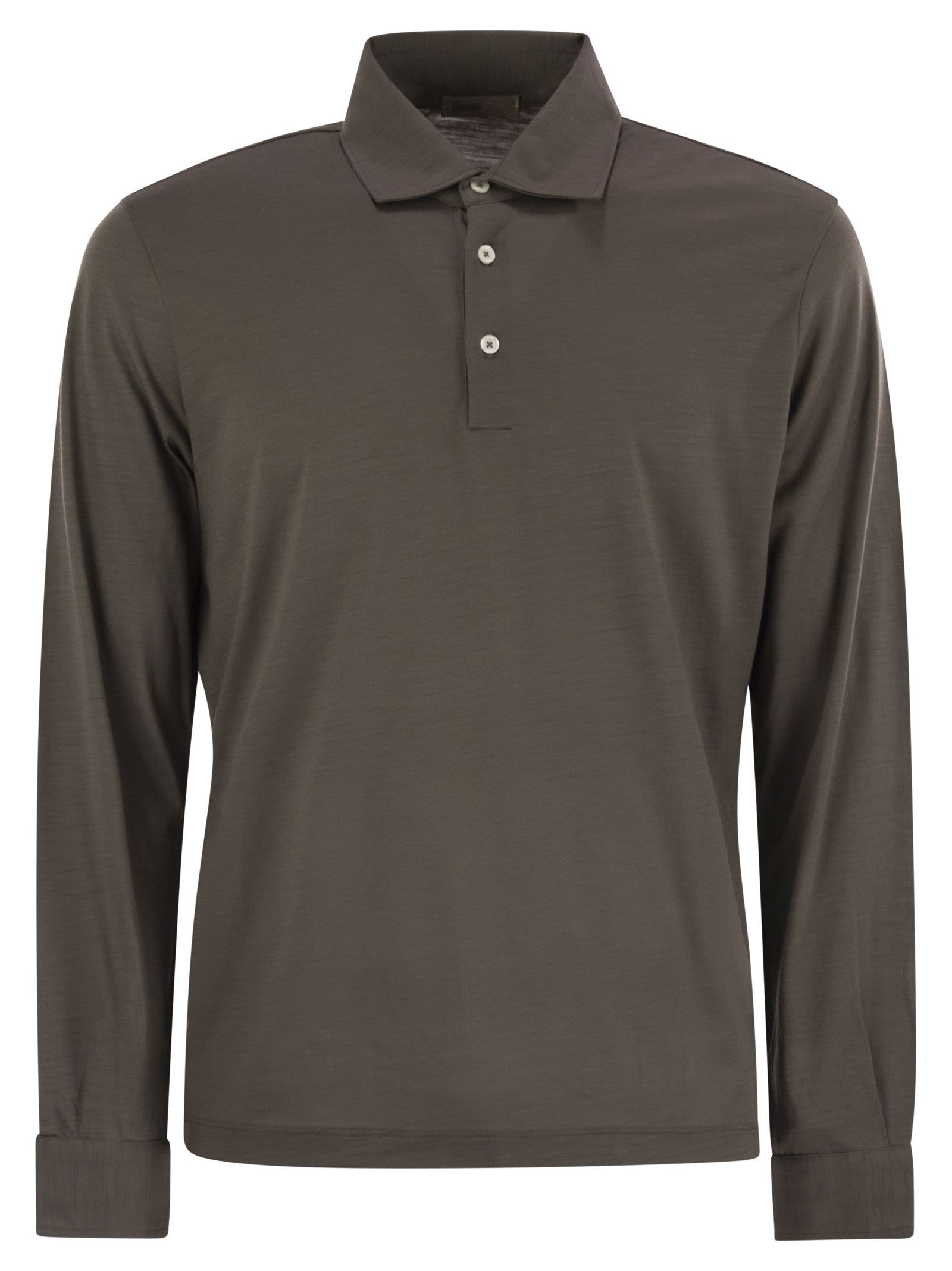 Herno Men Resort Polo Shirt In Soft Wool Knit - 1