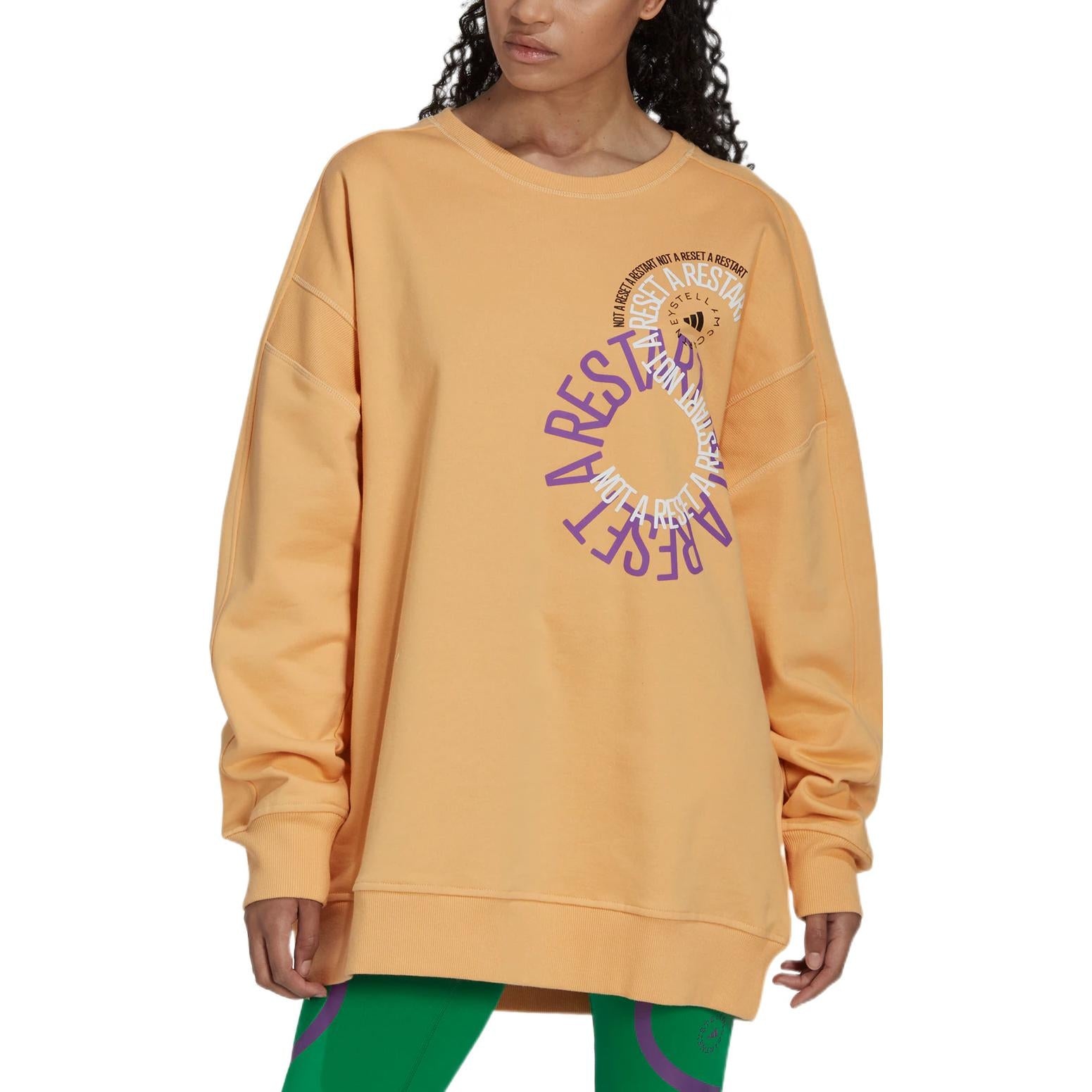 adidas by Stella McCartney Sportswear Sweatshirt 'Faded Pulse Amber' IB5886 - 4