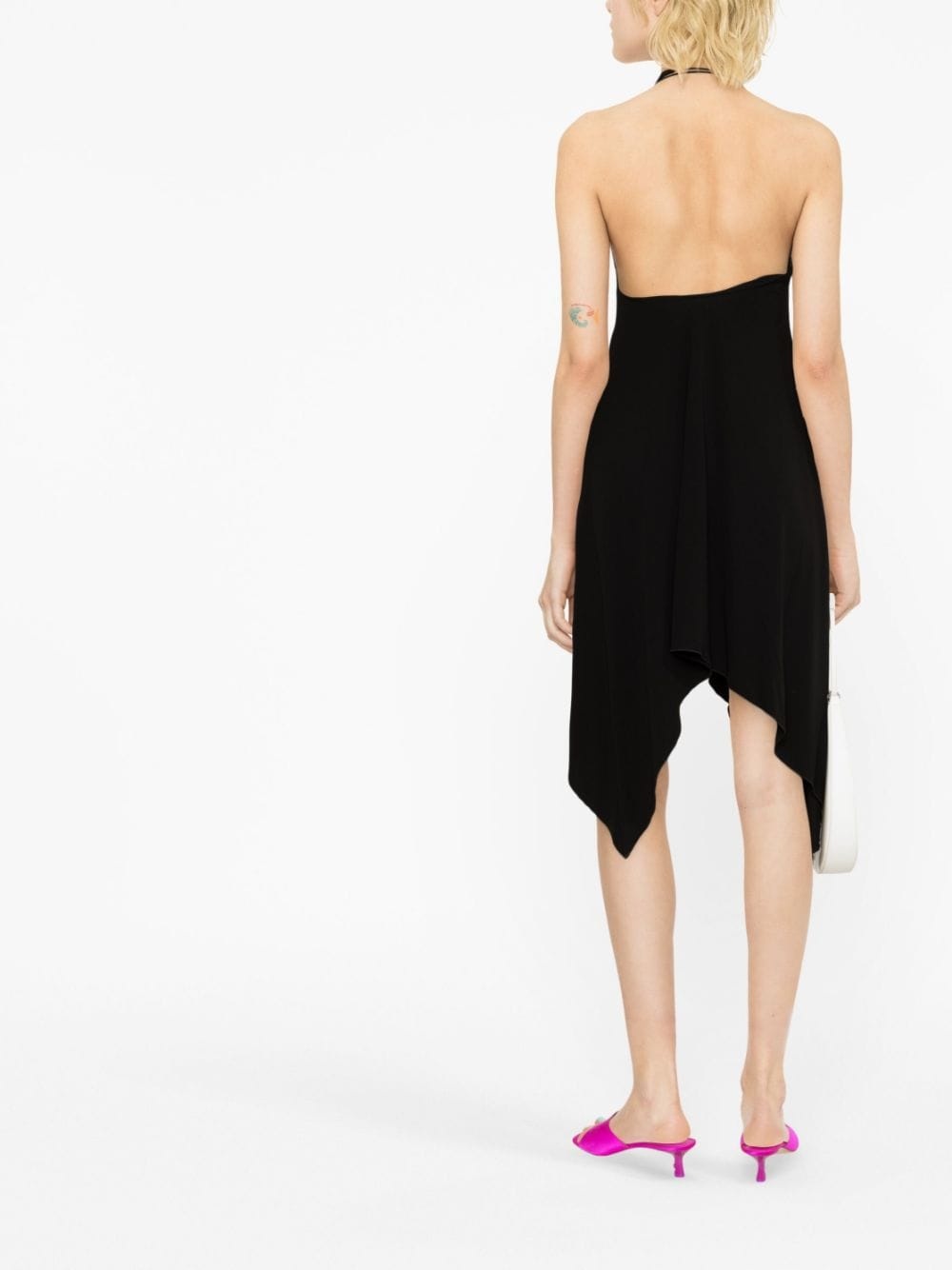 asymmetric cut-out dress - 3