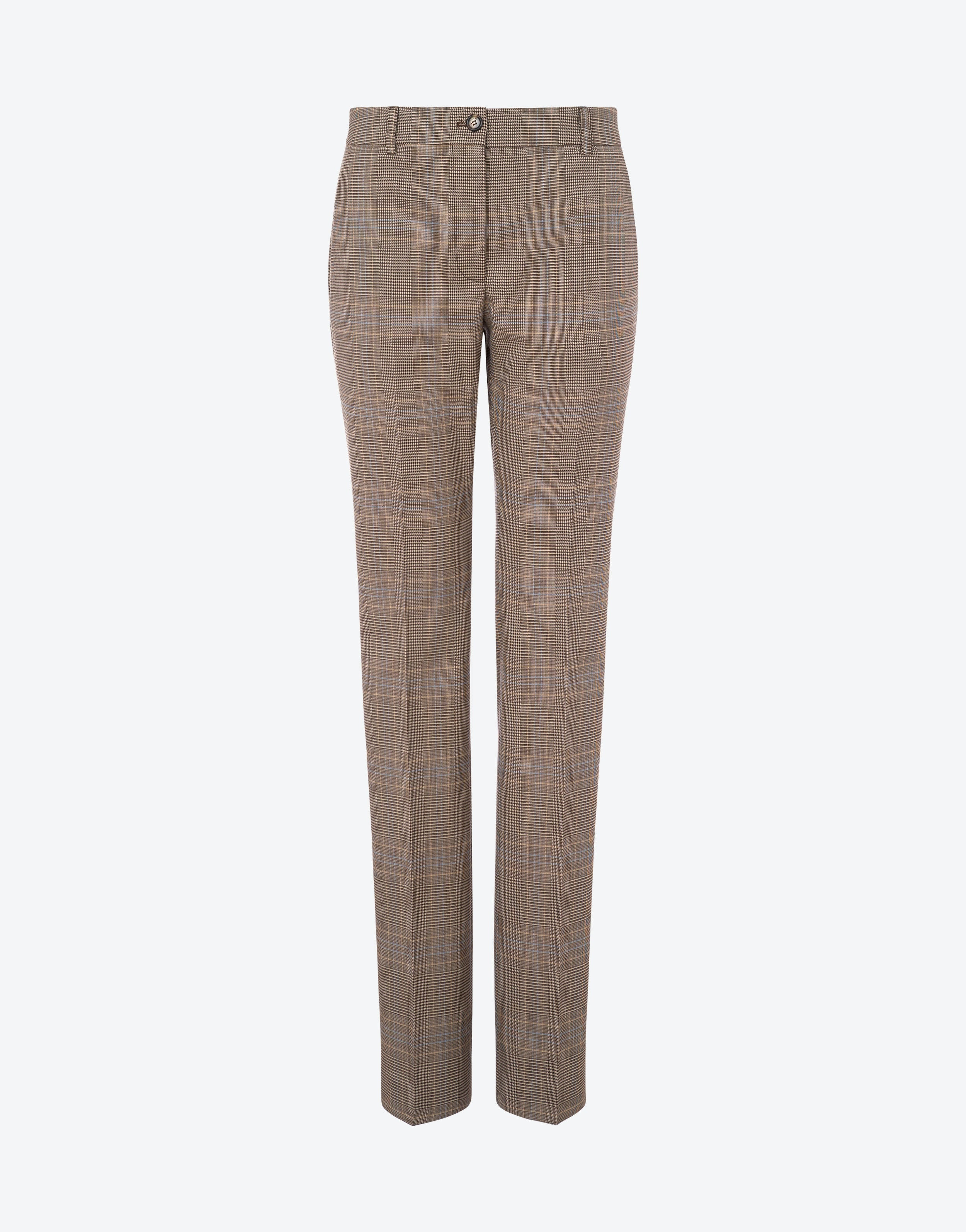 GLEN PLAID TROUSERS - 1