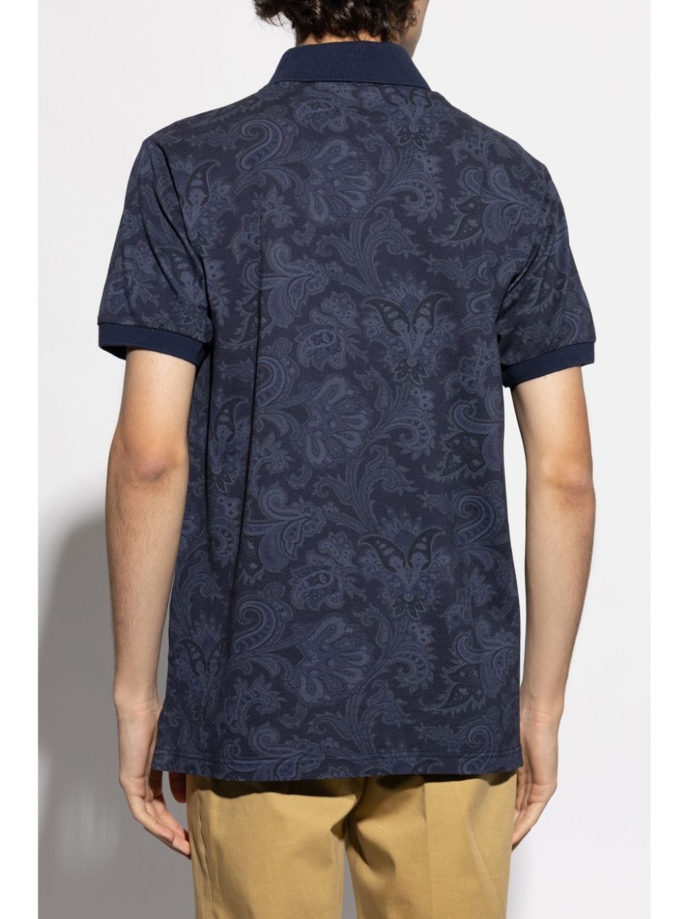 paisley-print polo shirt - 4