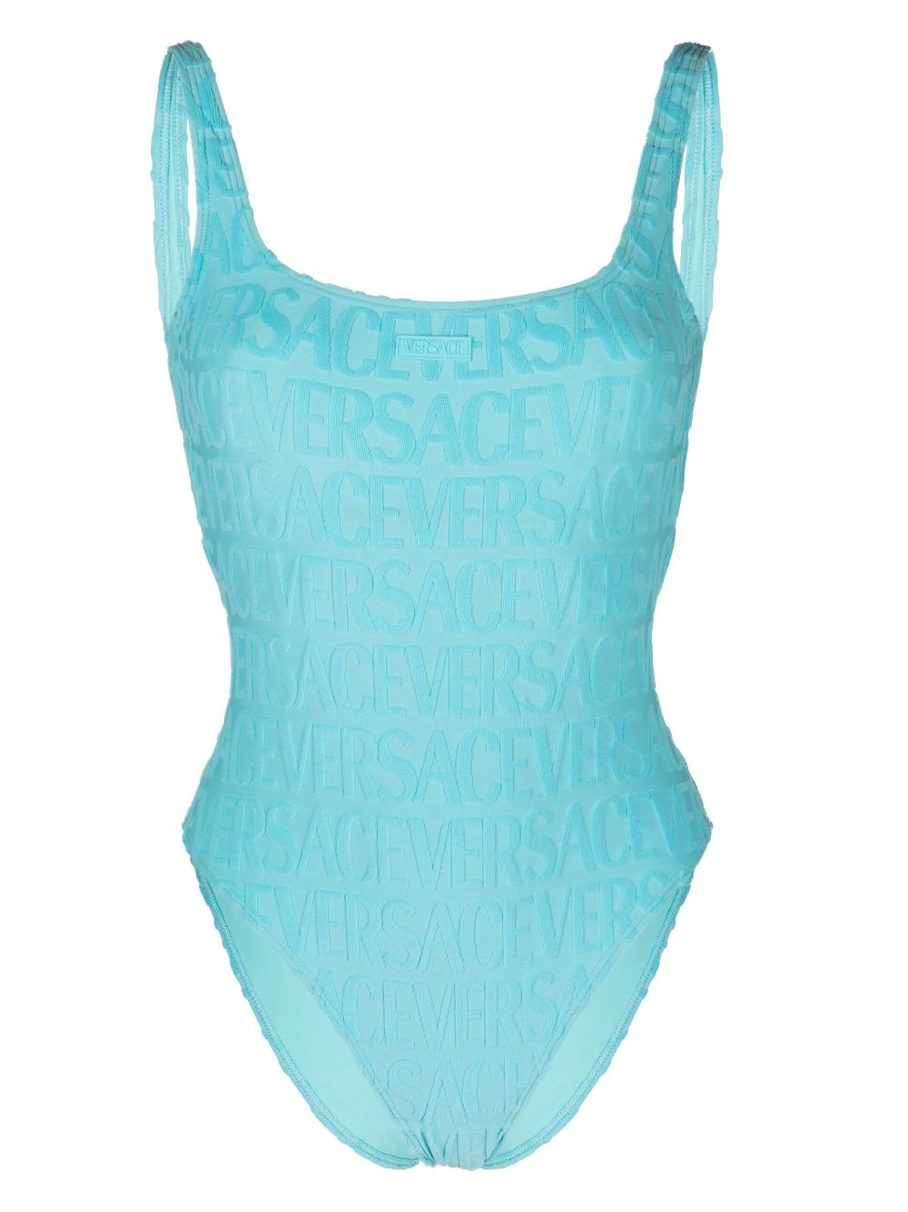 VERSACE x Dua Lipa Allover-jacquard swimsuit