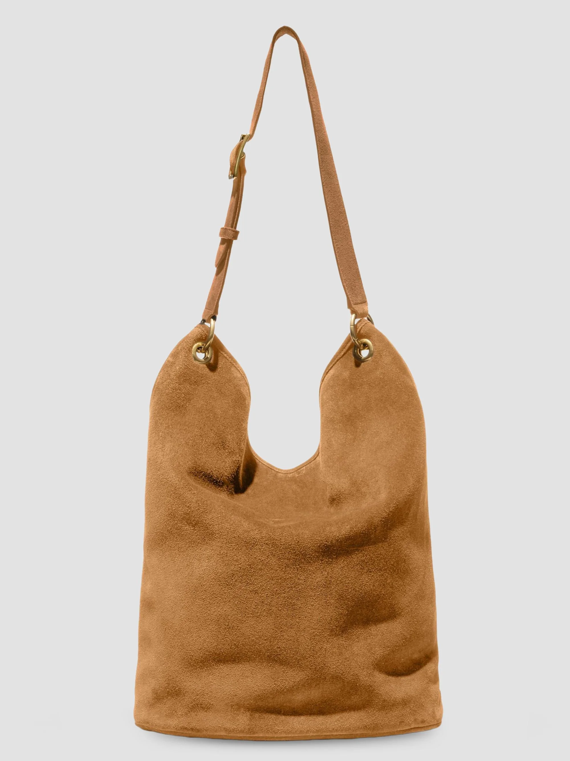 Women's Cooper Suede Bucket Bag - Whiskey - 1