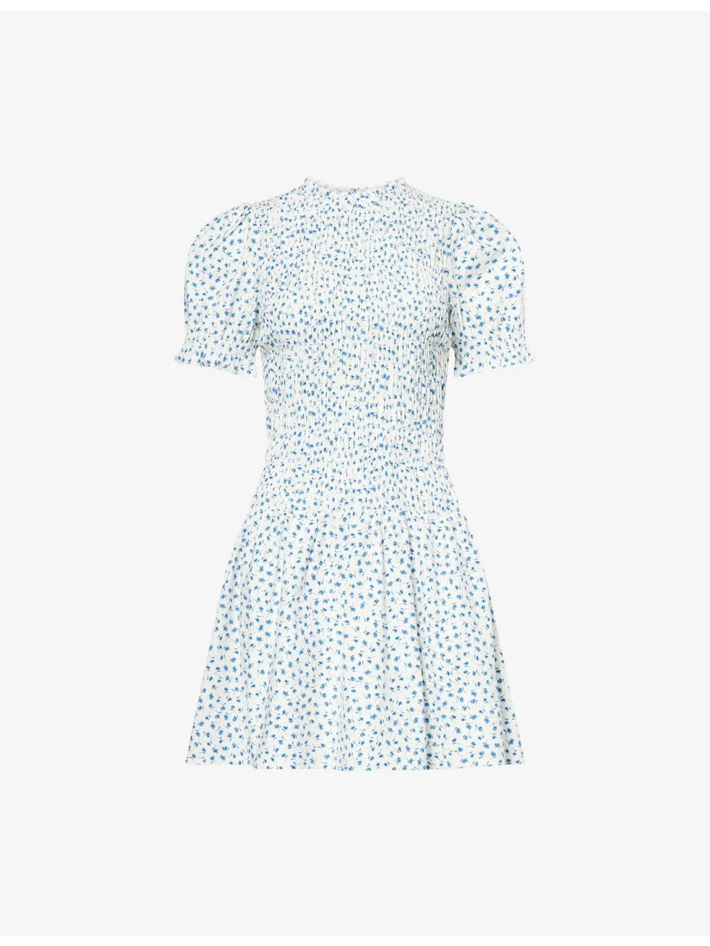 Leannah Floral-Print Stretch-Cotton Mini Dress - 1