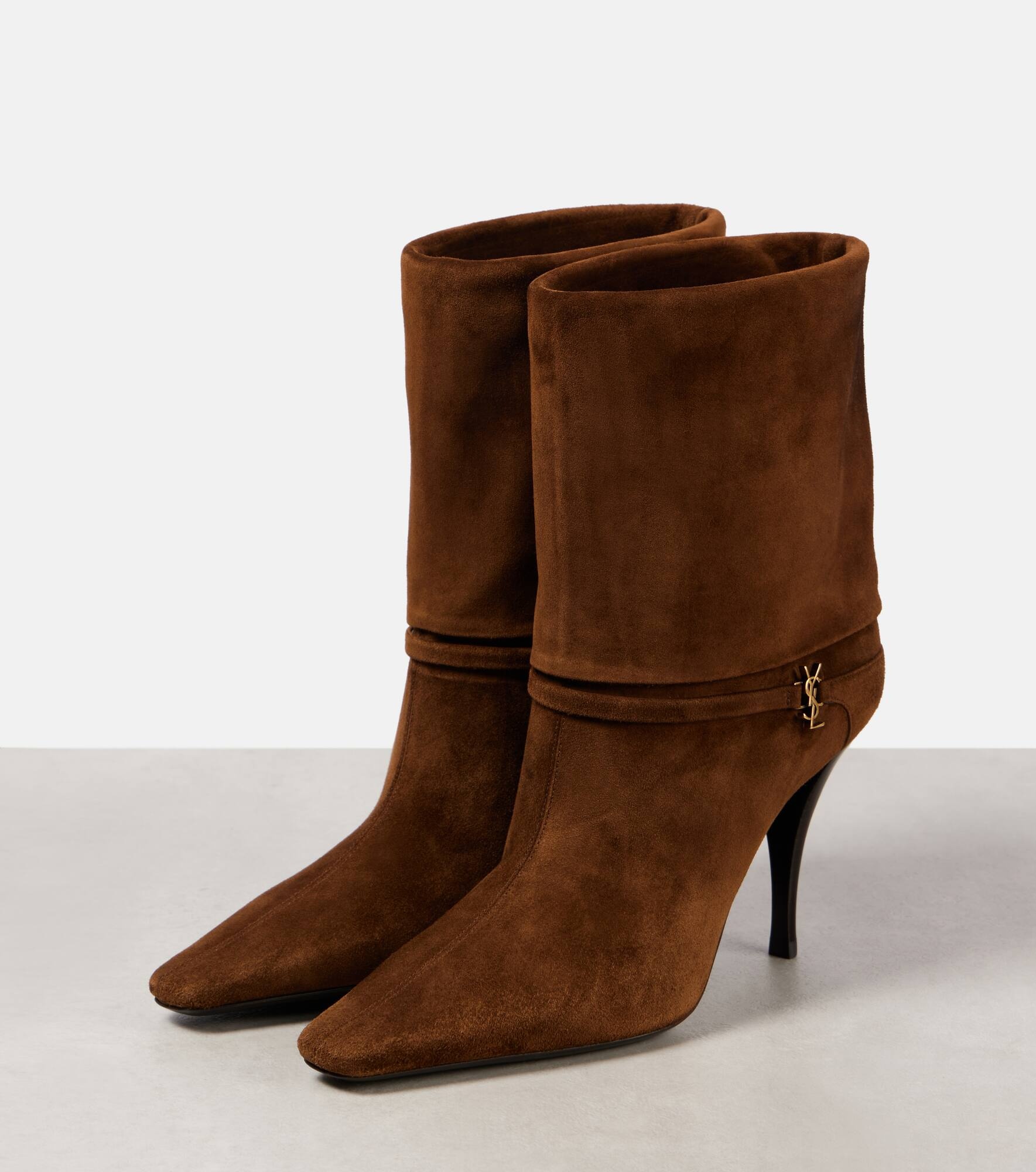 Vicky 90 suede booties - 4