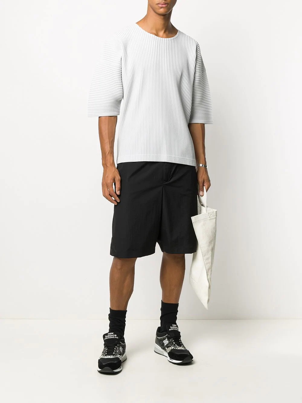 pleated short-sleeve T-shirt - 2