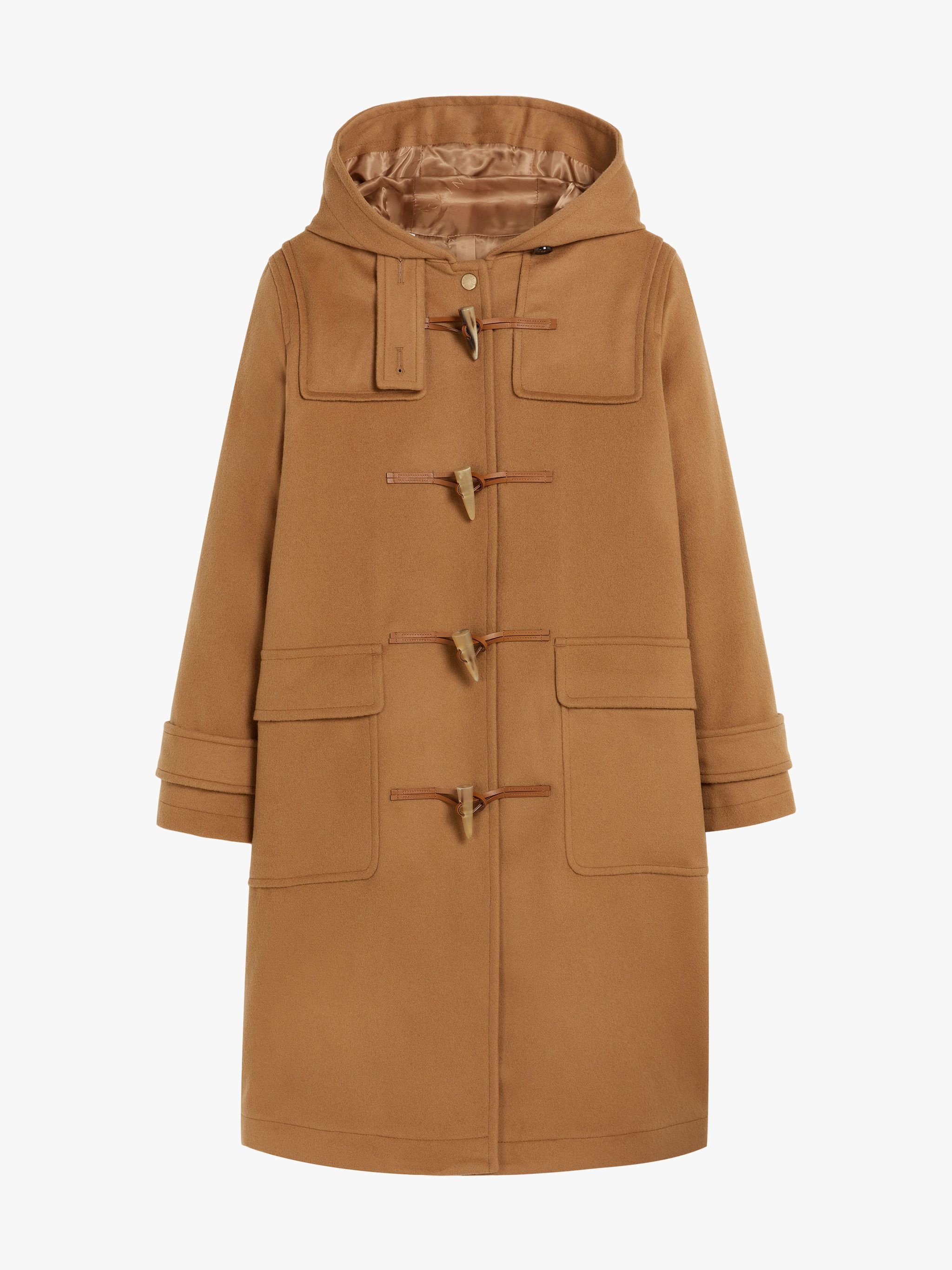 INVERALLAN BEIGE WOOL & CASHMERE DUFFLE COAT | LM-1090BS - 1