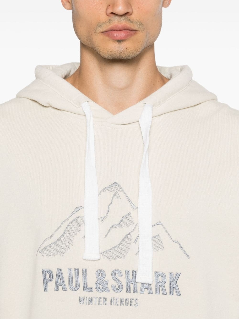logo-embroidered hoodie - 5