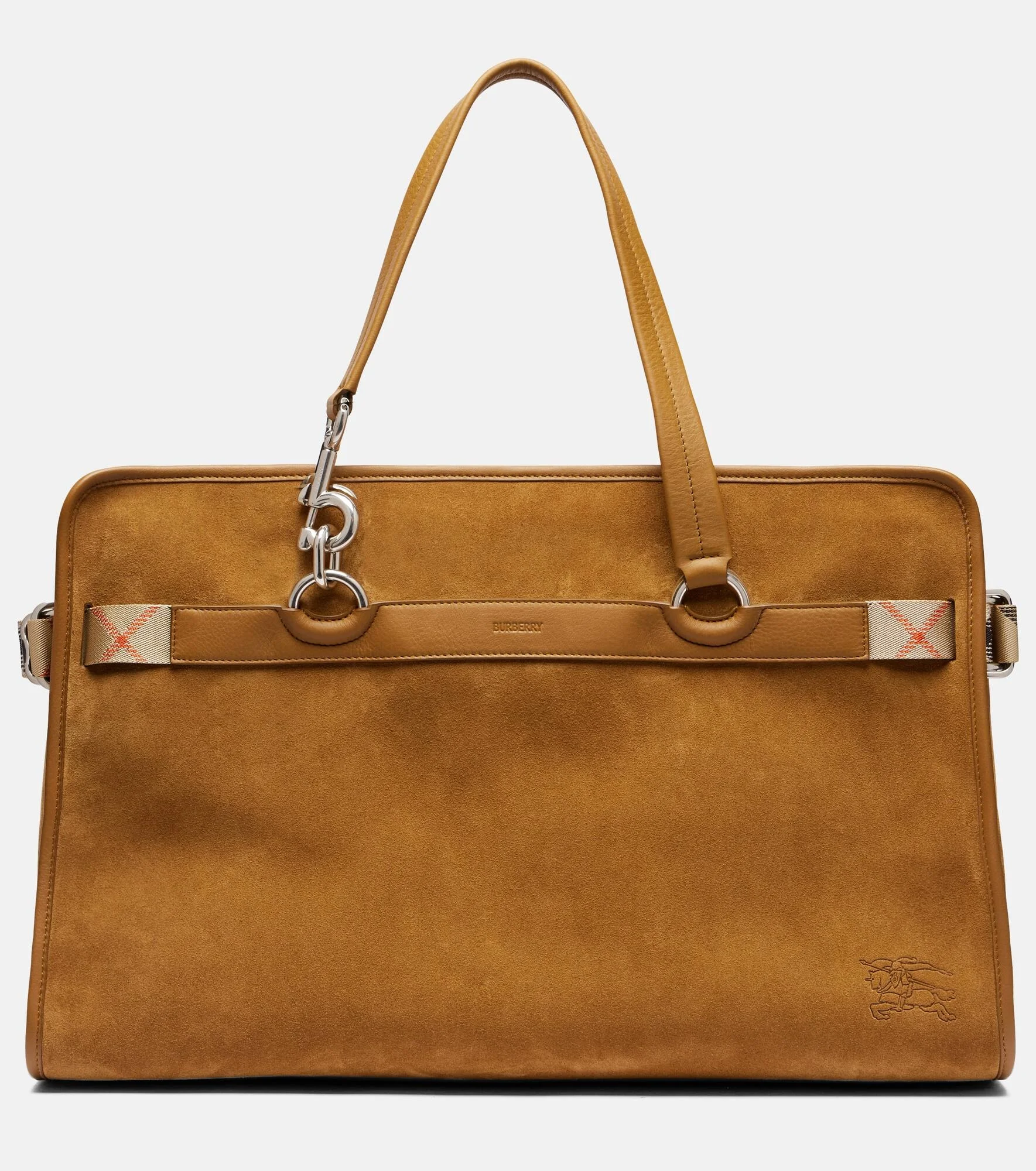 B Clip Holdall suede duffel bag - 1