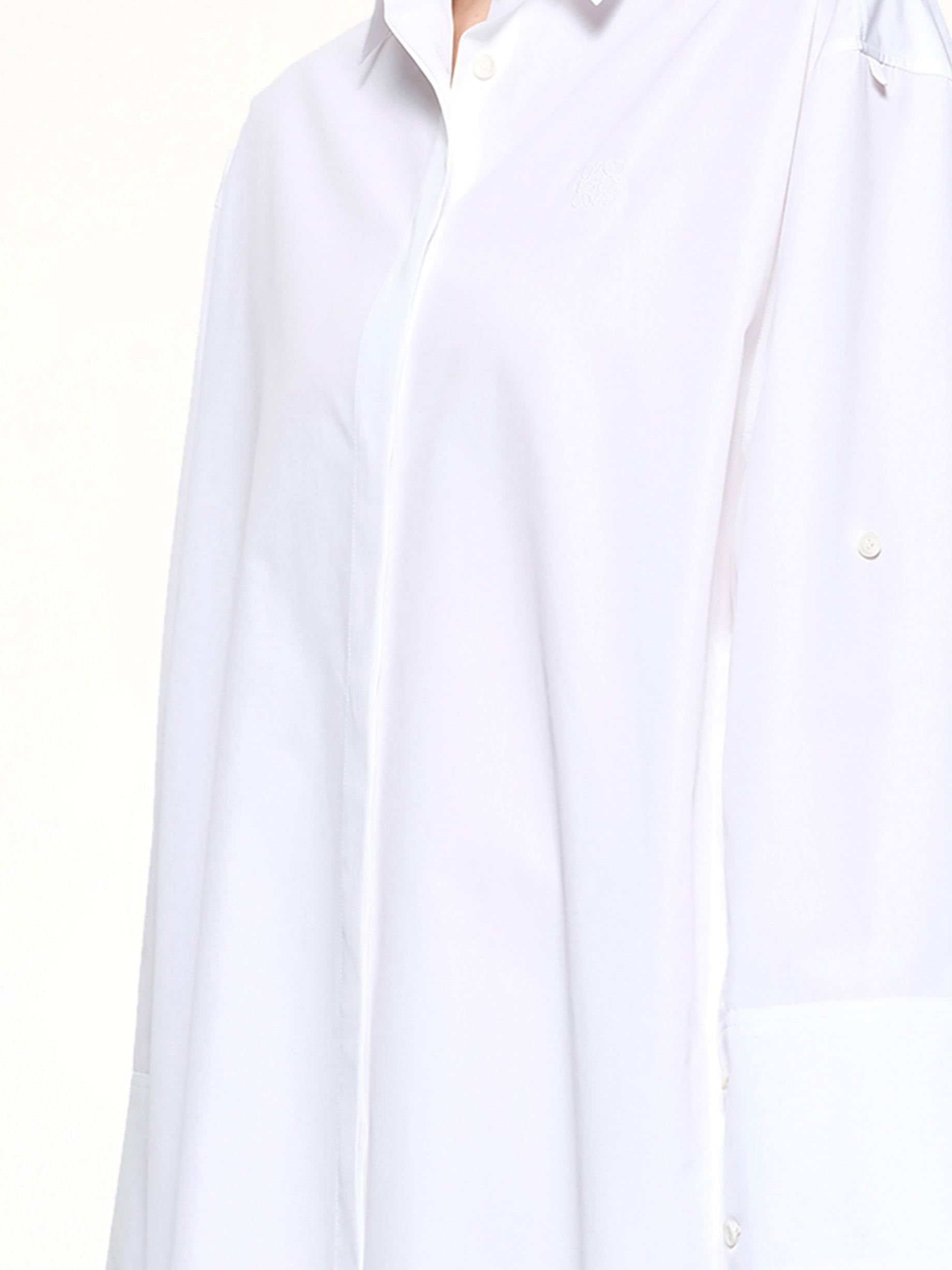 Shirt Dress in White - 5