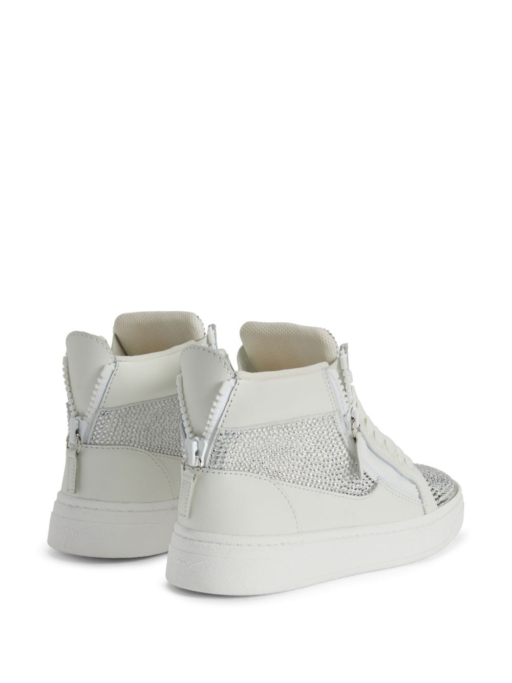 crystal-embellished high-top sneakers - 3