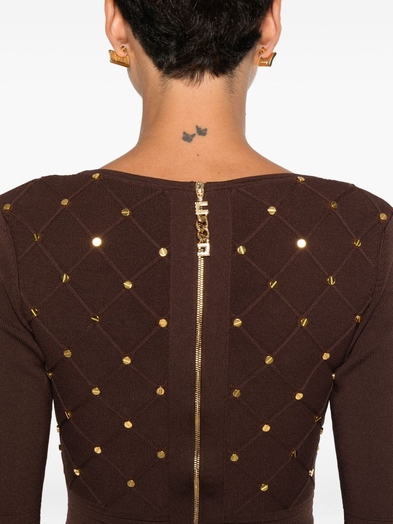 V-neck embellished dress 5