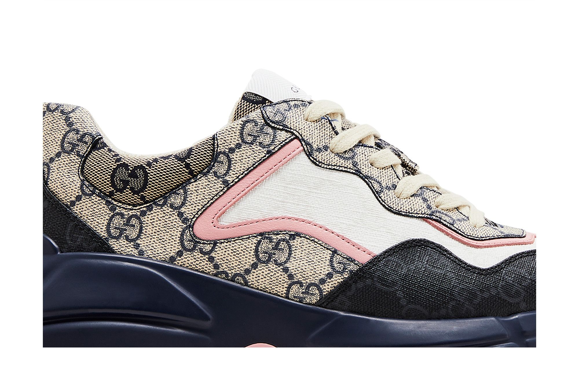 Gucci Wmns Rhyton Sneaker 'Beige Blue Monogram' - 2