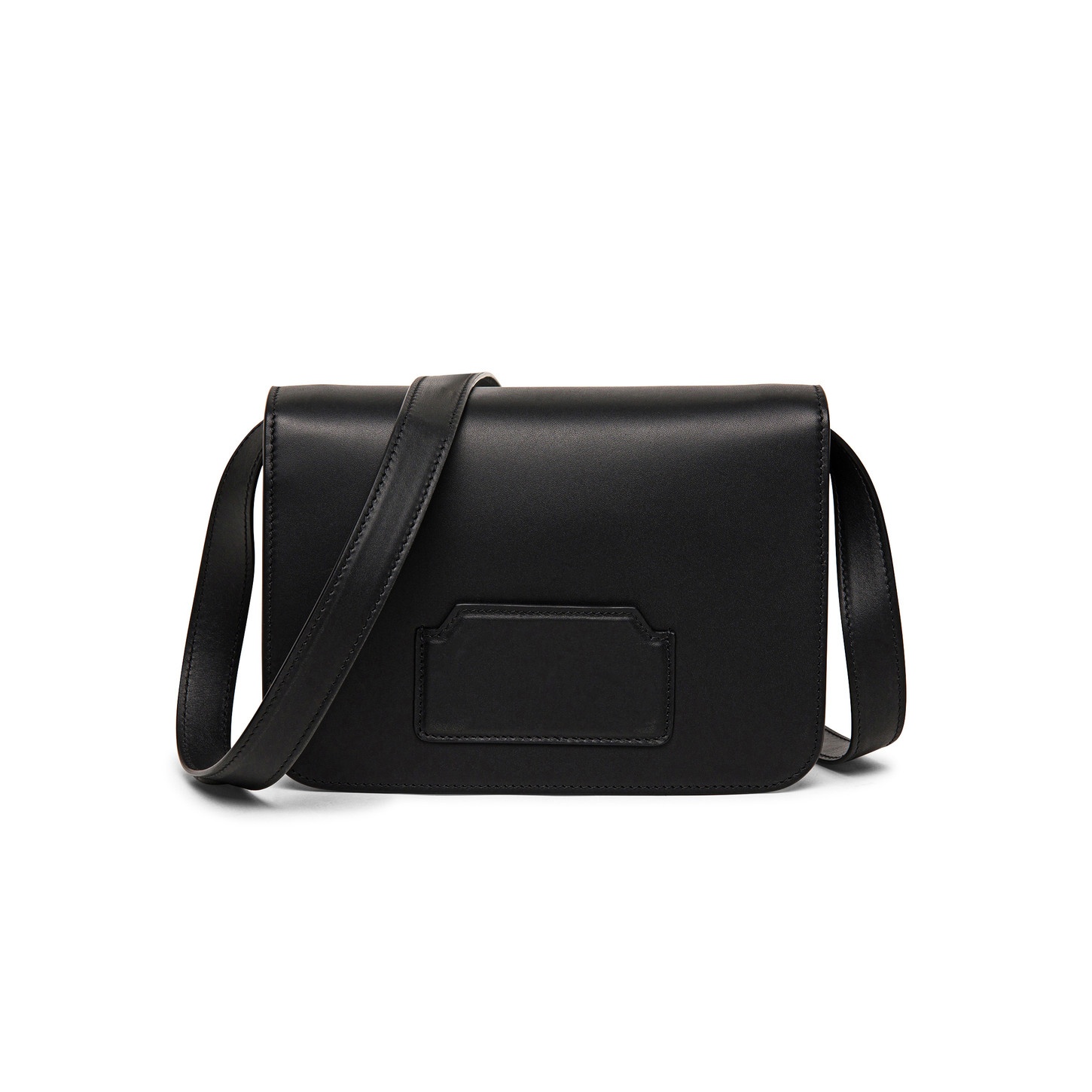 Black leather crossbody bag - 2