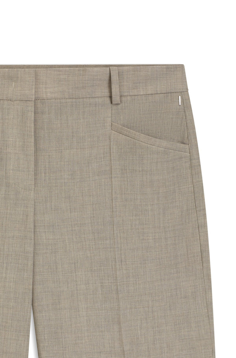 BOSS MELANGE RELAXED-FIT TROUSERS IN VIRGIN WOOL outlook