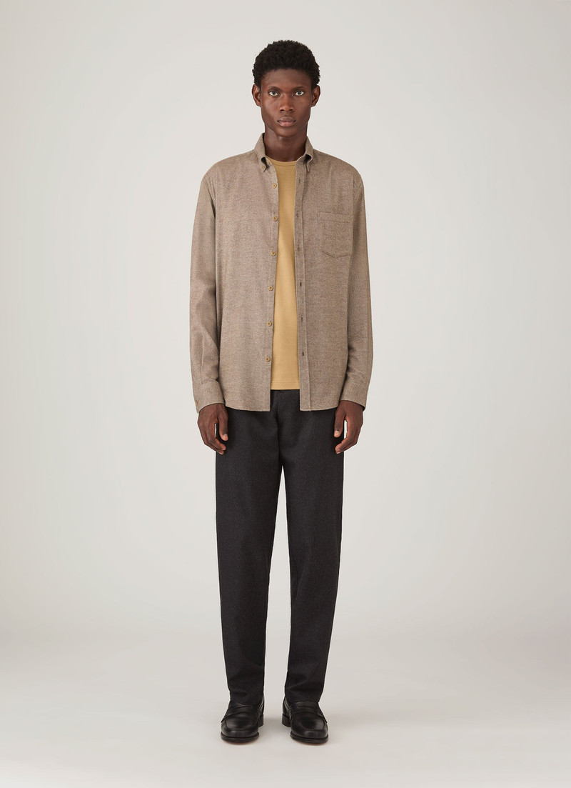 Sunspel Brushed Cotton Shirt outlook