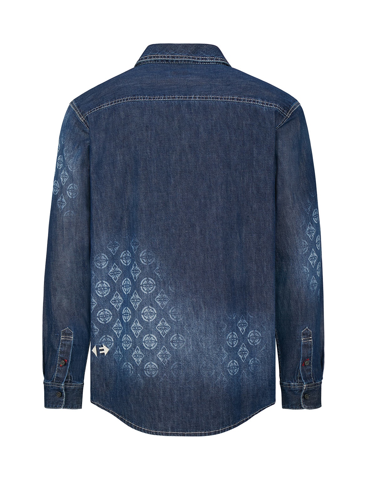 KAMON LASER-PRINTED DENIM SHIRT - 2