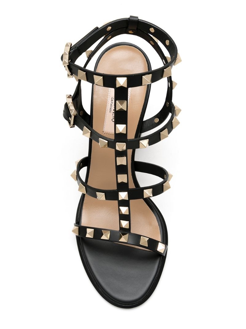 Rockstud-embellished sandals - 4