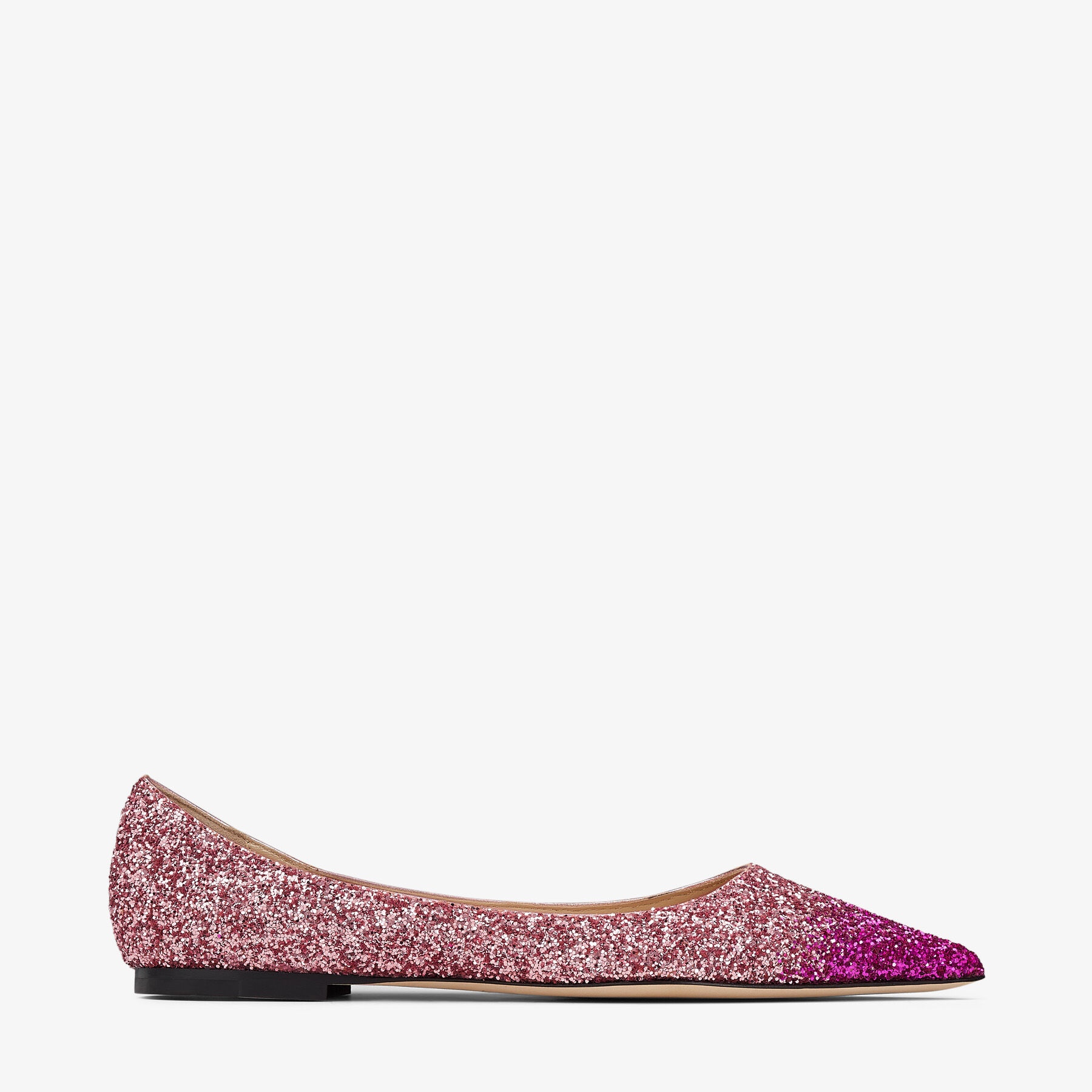 Love Flat
Fuchsia and Candy Pink Horizon Glitter Flats - 1