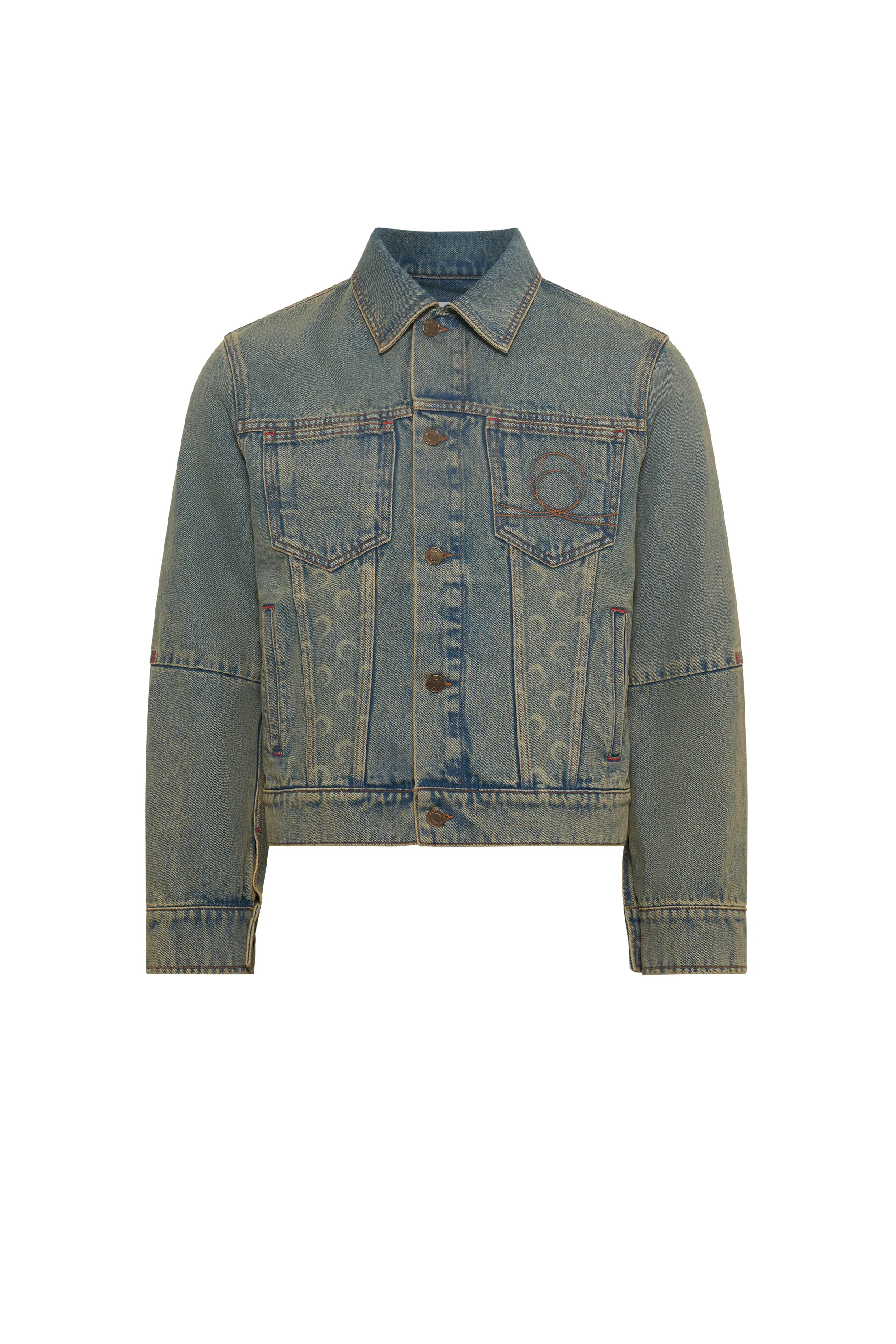 Moon Laser Denim Trucker Jacket - 1