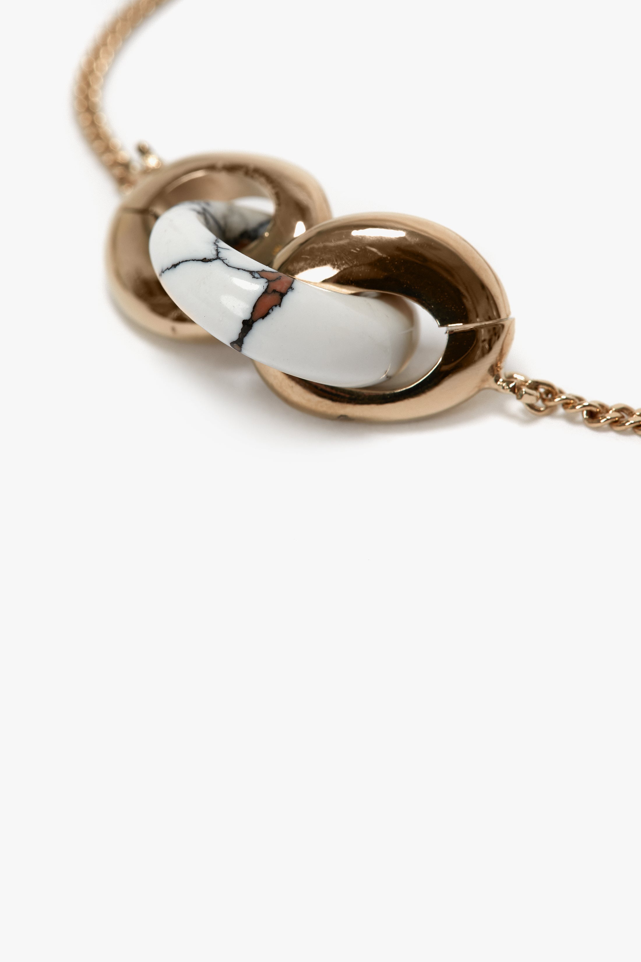 Exclusive Resin Charm Bracelet In Light Gold-White - 3
