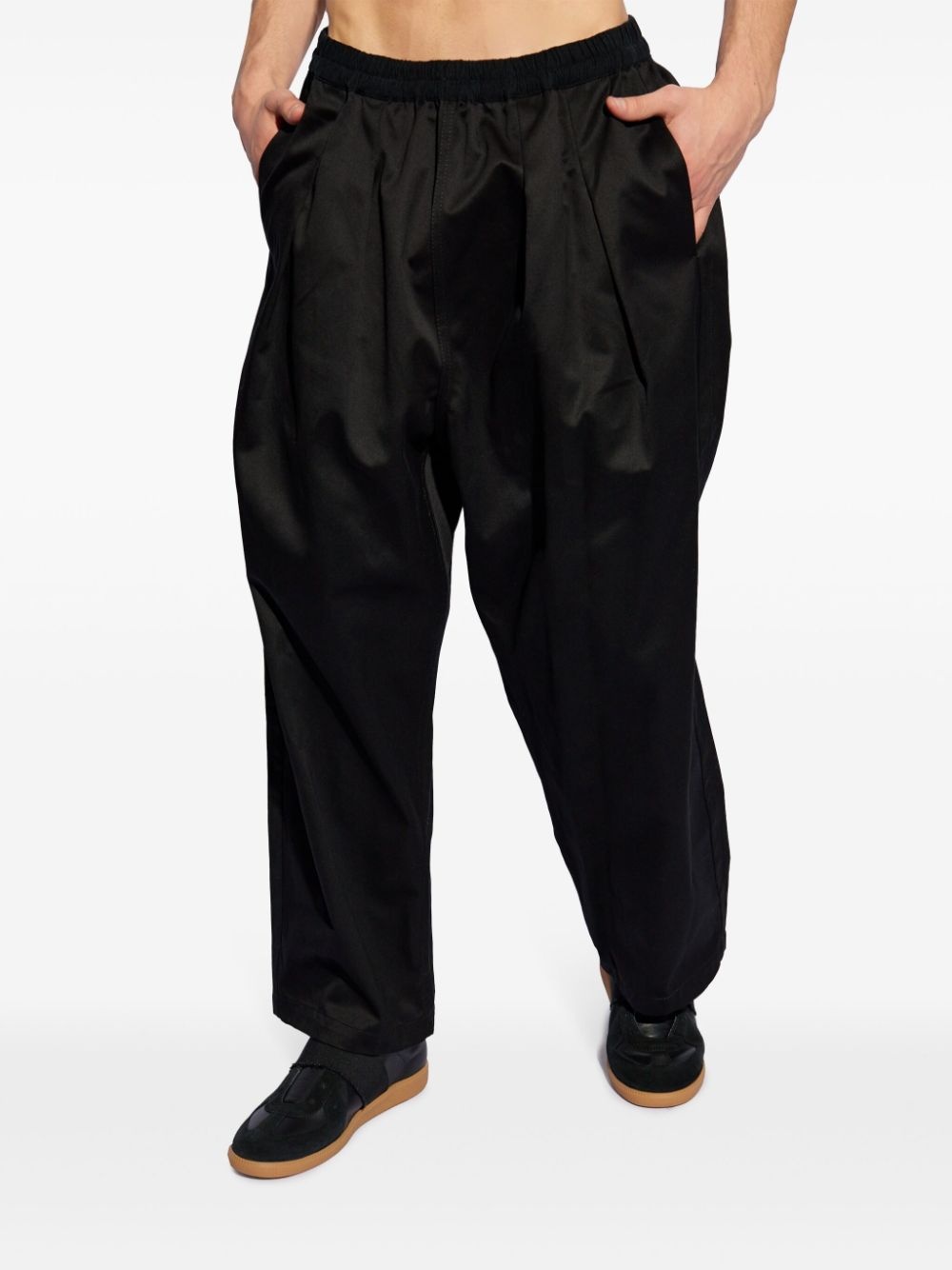 pleated cotton trousers - 3