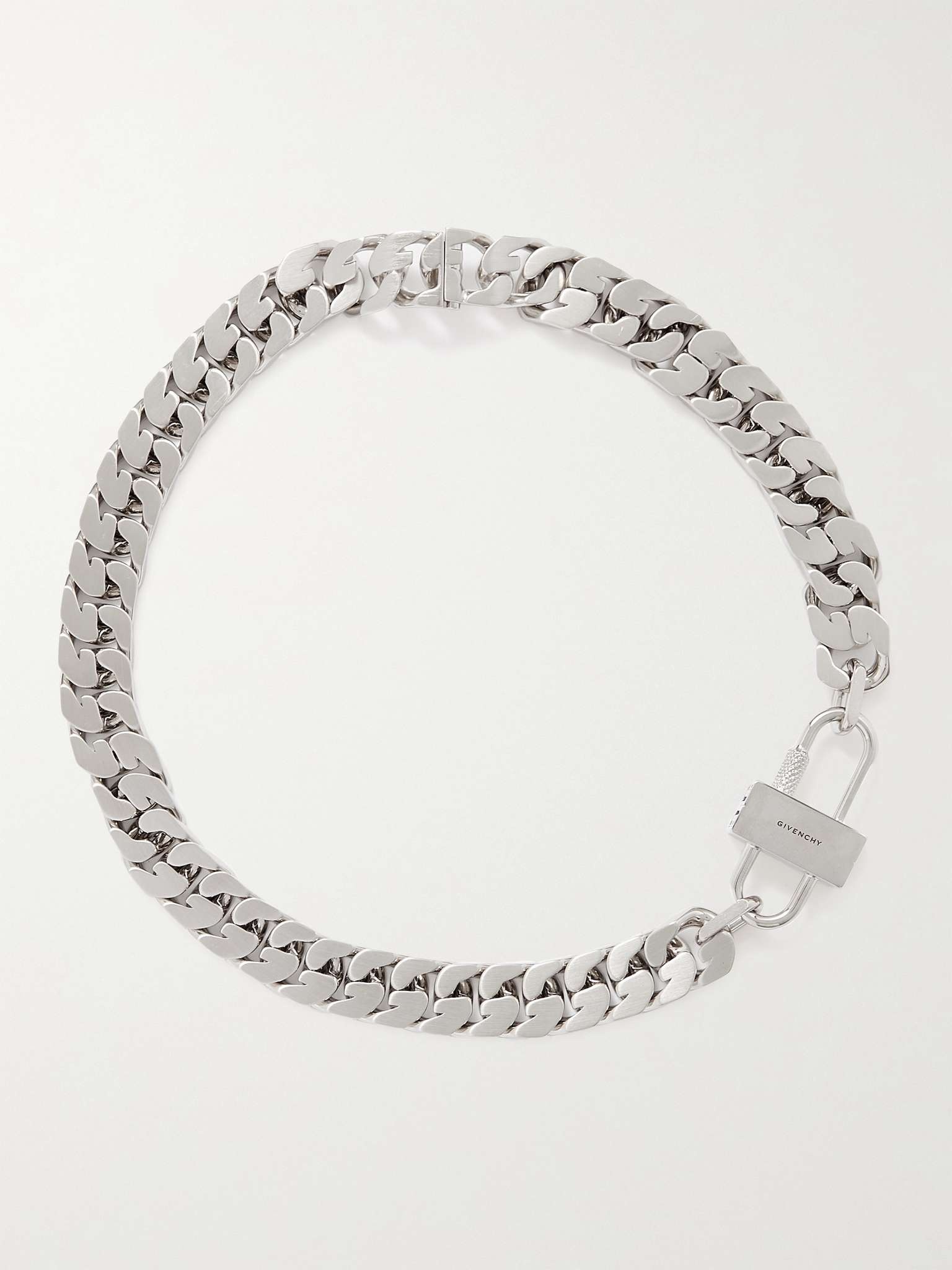 G Silver-Tone Chain Necklace - 1