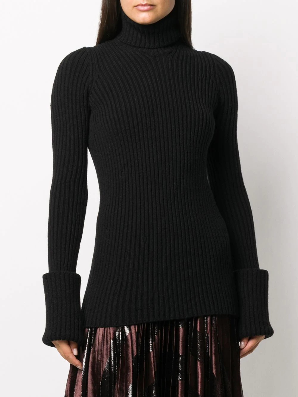 open-back roll-neck jumper - 4