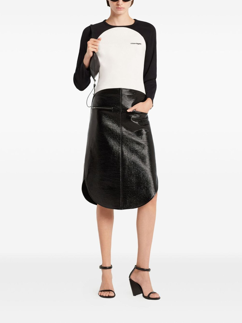 courrèges Circle Contrast T-shirt outlook