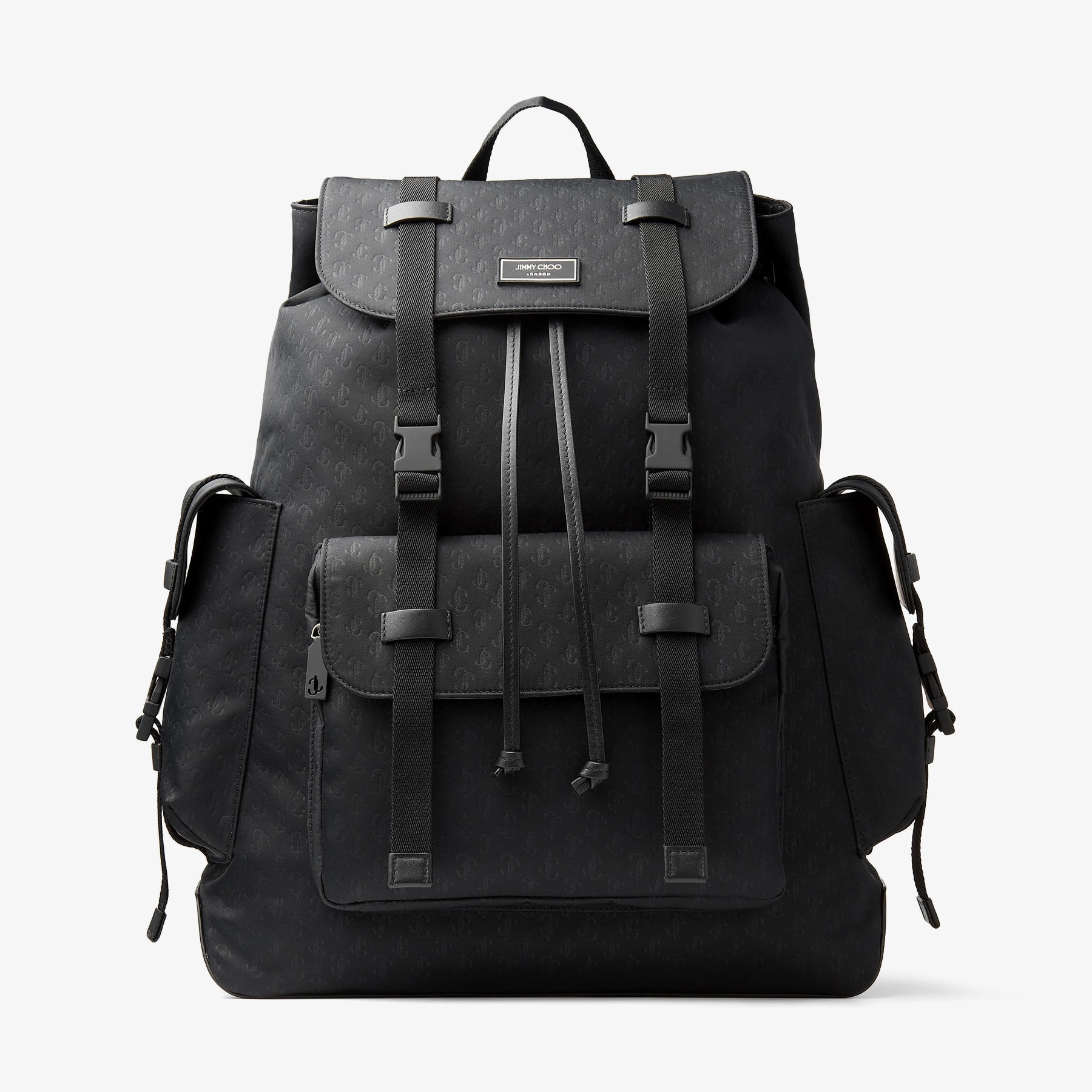 Filmore
Black JC Embossed Nylon Backpack - 1