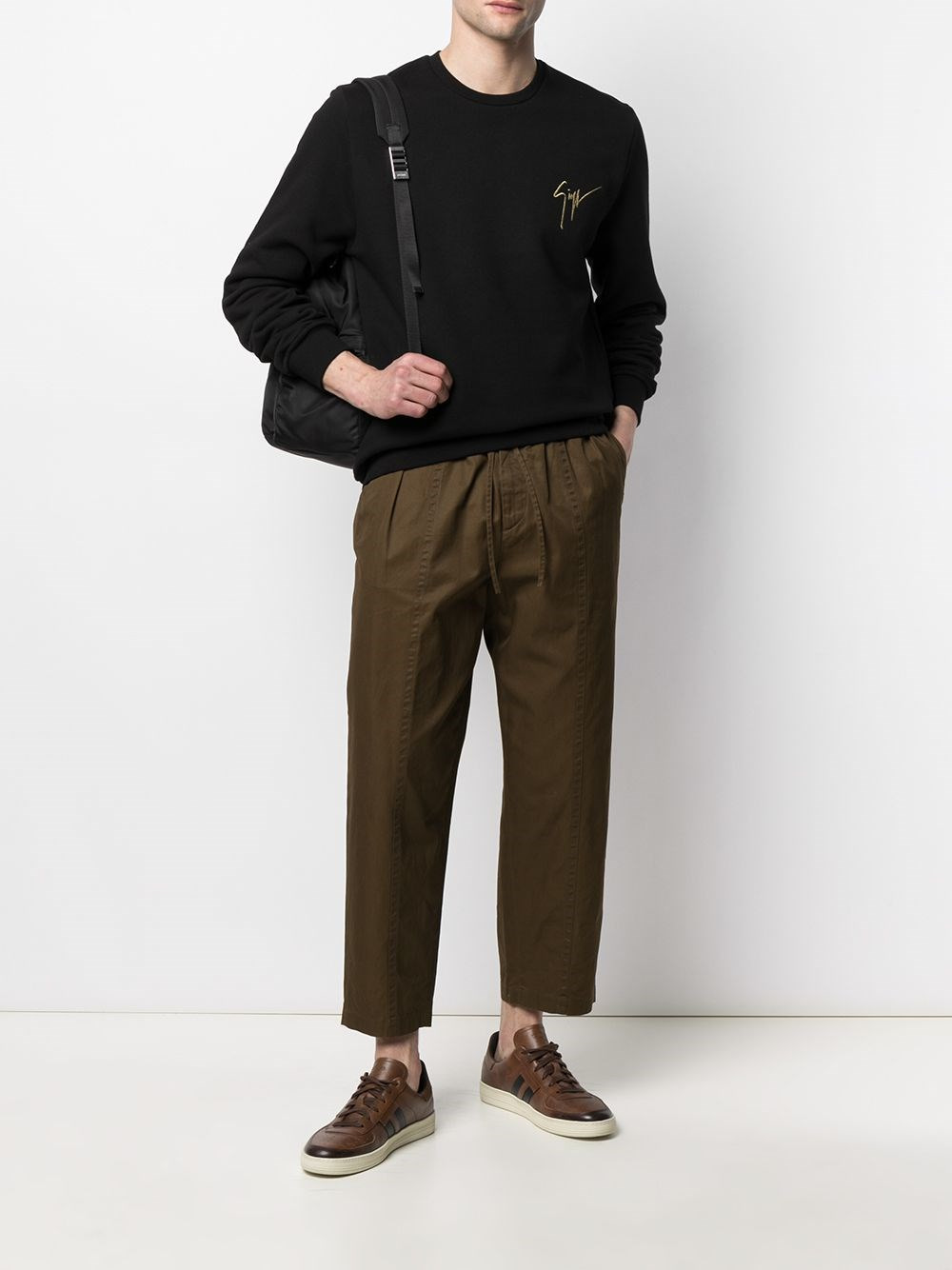 EMBROIDERED LOGO SWEATSHIRT - 2