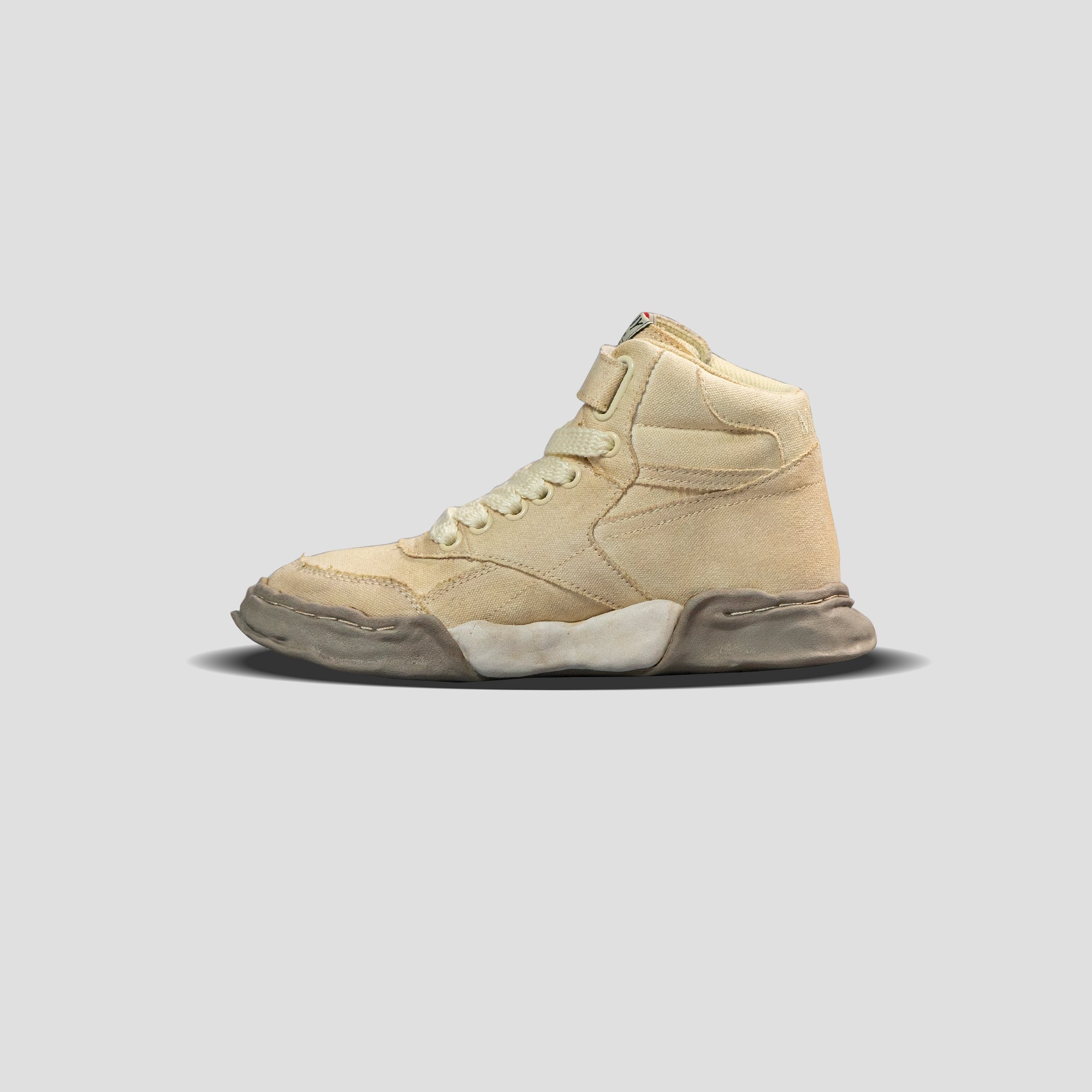 FREDDIE OG SOLE MID-TOP OVER DYED CANVAS SNEAKERS - 4