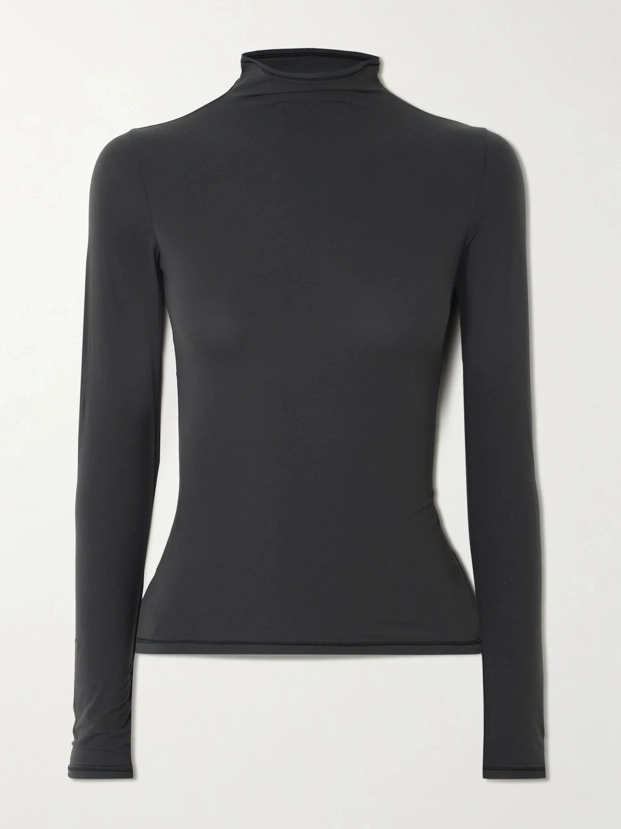 Stretch-jersey Turtleneck Top - 1