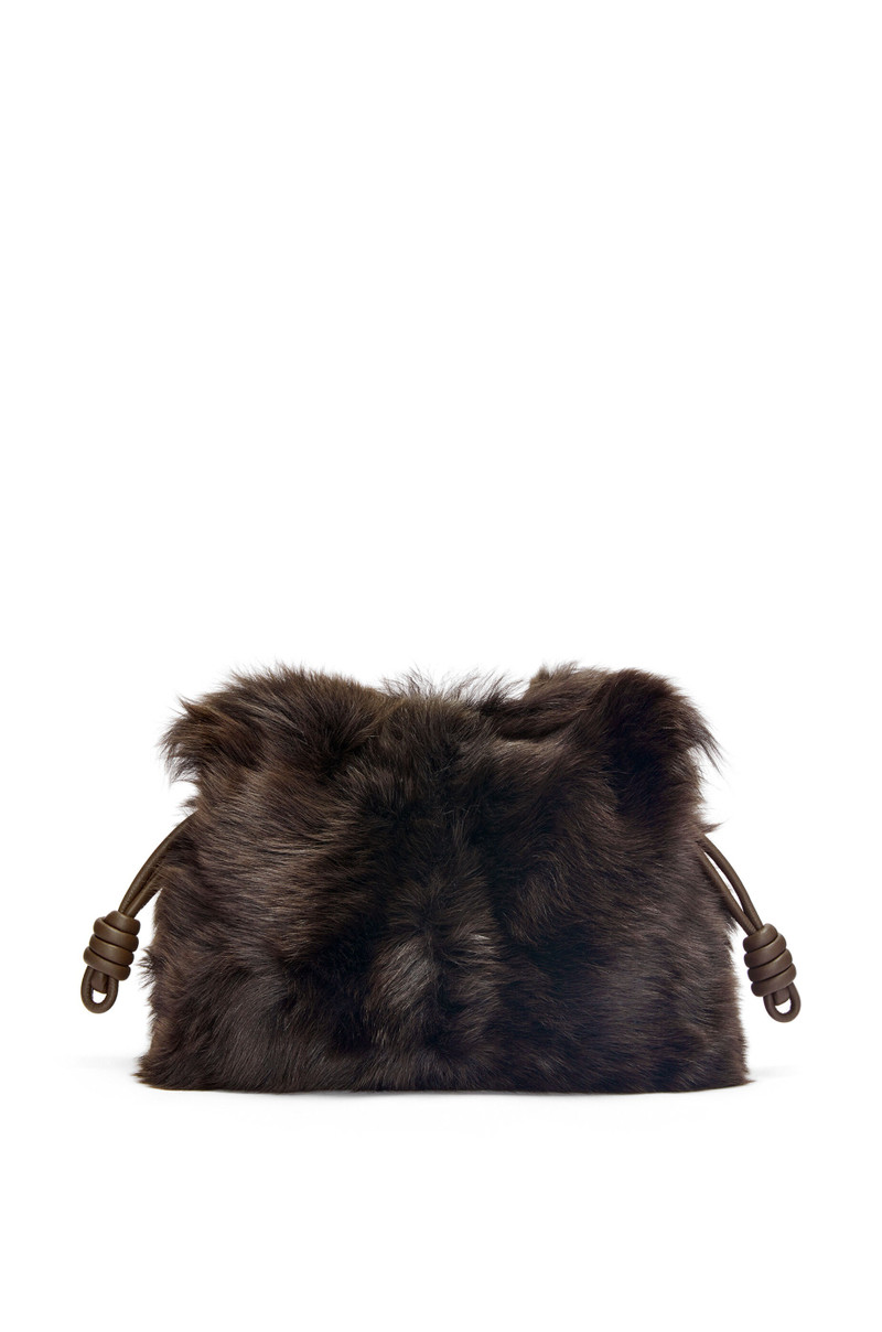 Flamenco clutch in shearling 1